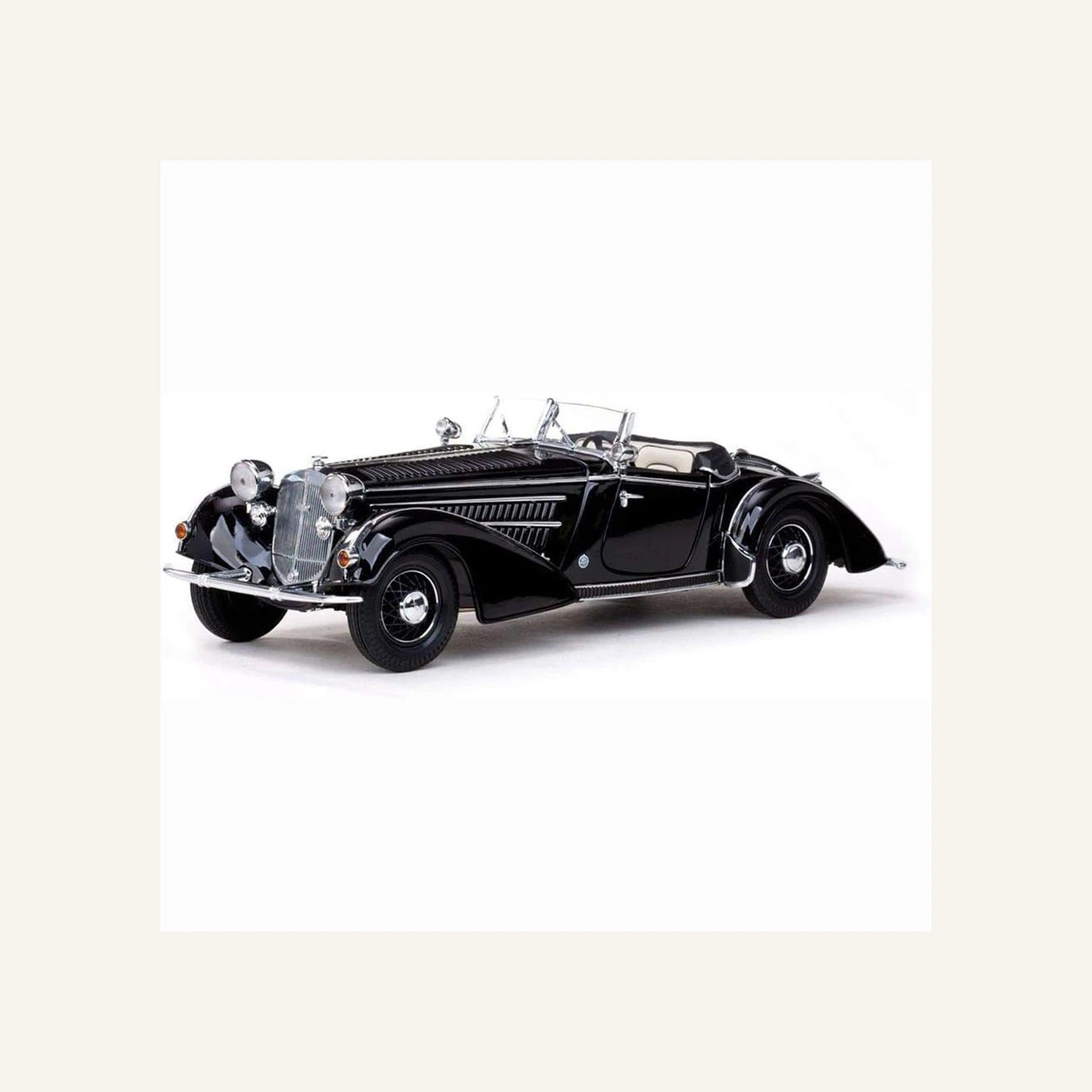 Sunstar 2401 1/18 Ölçek, 1939 Horch 855 Roadster, Siyah