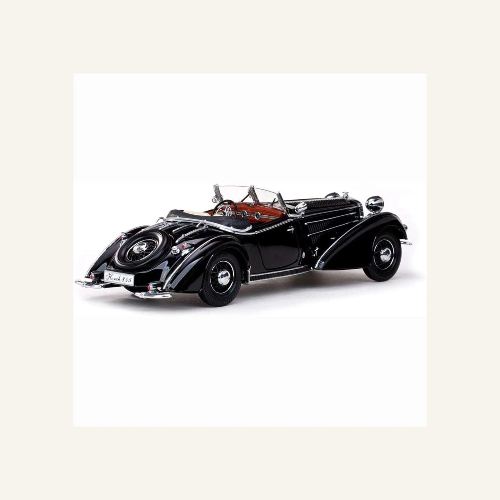 Sunstar 2401 1/18 Ölçek, 1939 Horch 855 Roadster, Siyah