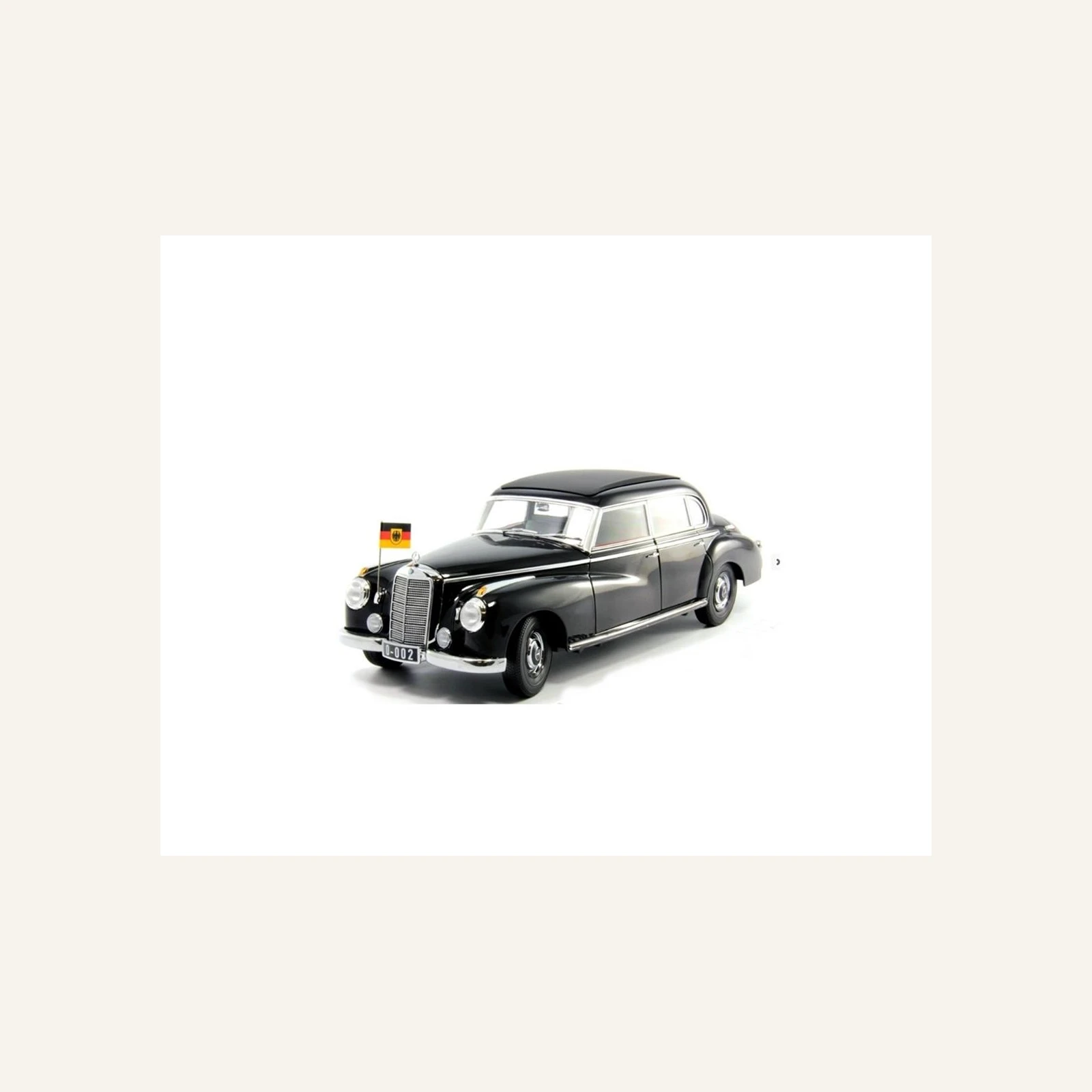 Norev B66040614 1/18 Ölçek, Mercedes Benz Type 300 Adenaurer 1951, Black