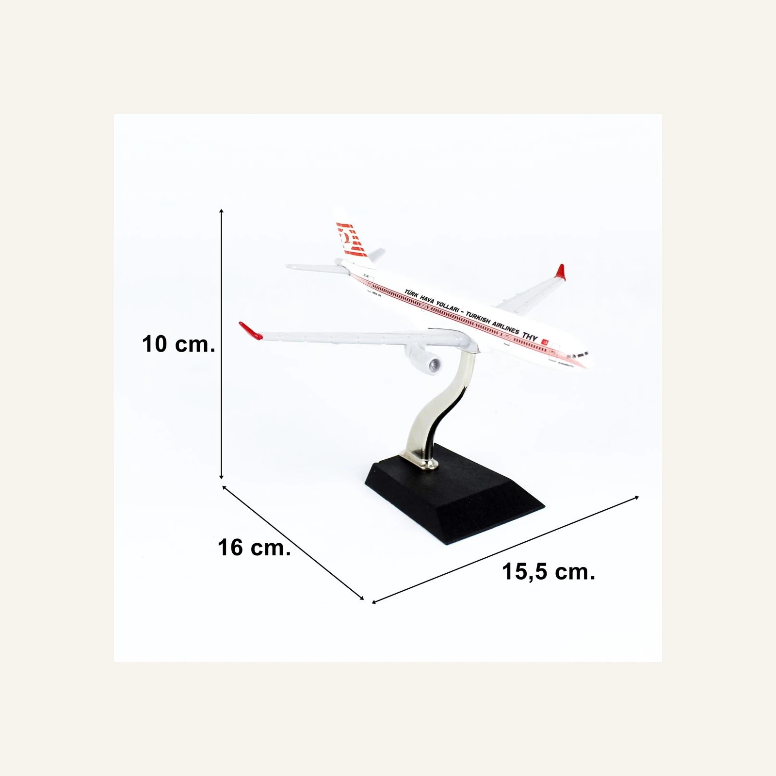 THY057 1/250 Ölçek, THY Piyama Logolu lAirbus A330-300 Yolcu Uçağı