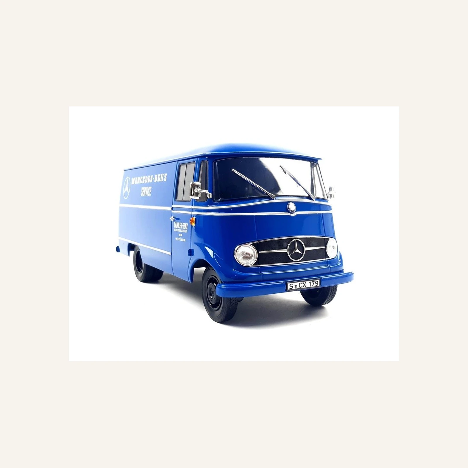 Norev B66040630 1/18 Ölçek, Mercedes Benz L319 Van Service 1961, Blue