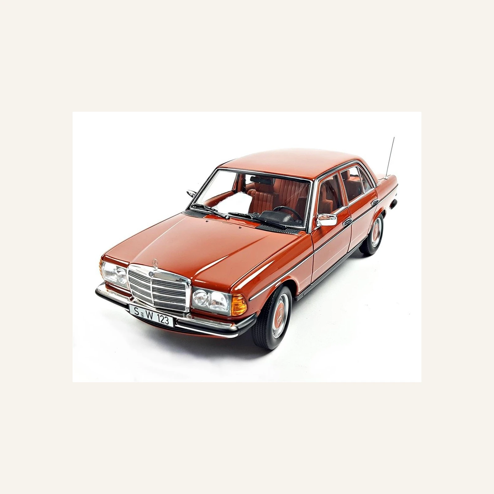 Norev B66040653 1/18 Ölçek, Mercedes Benz 200 (W123) 1980-1985, English Red
