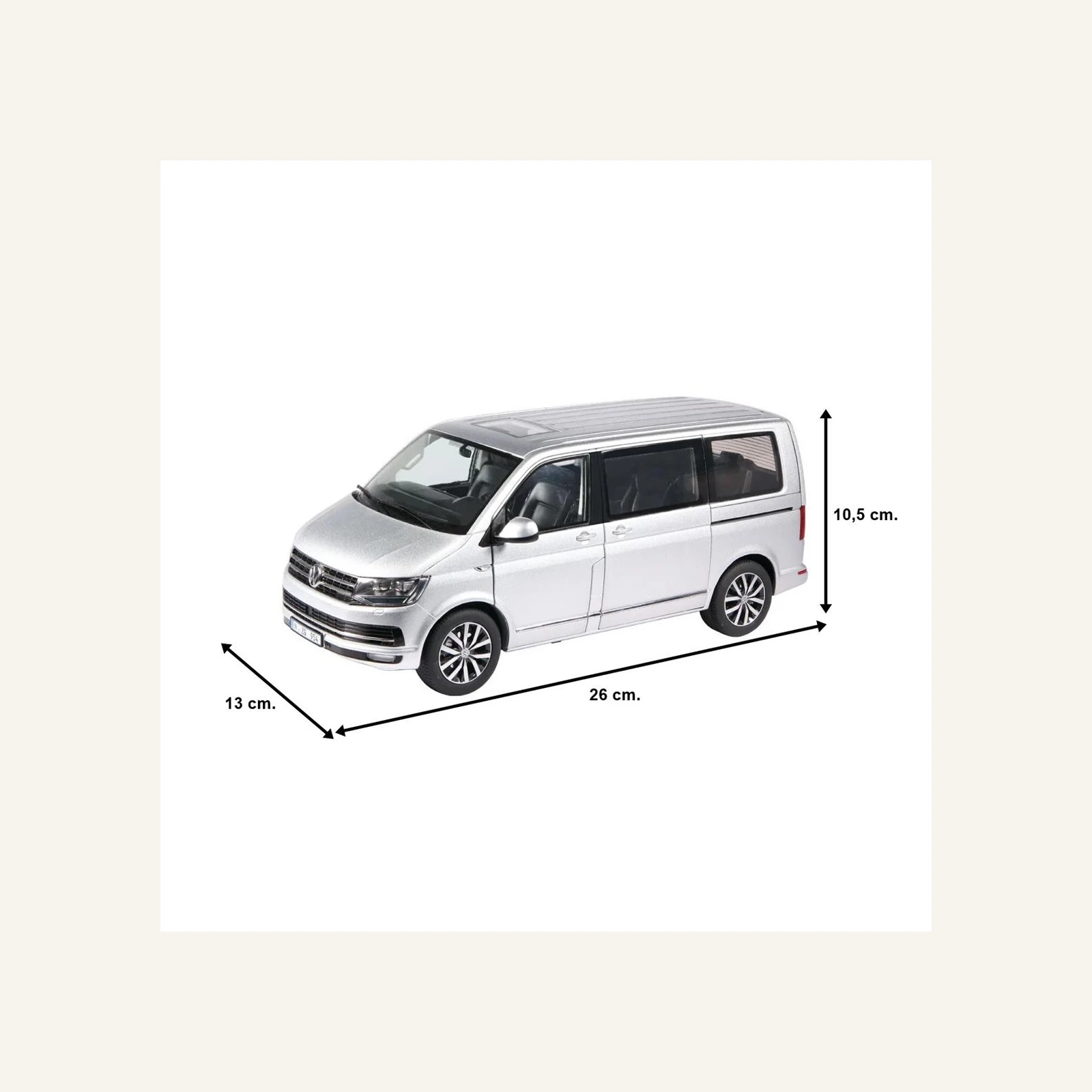 NZG 0954/55 1/18 Ölçek, VW T 6.1 Multivan Minibüs, Gümüş