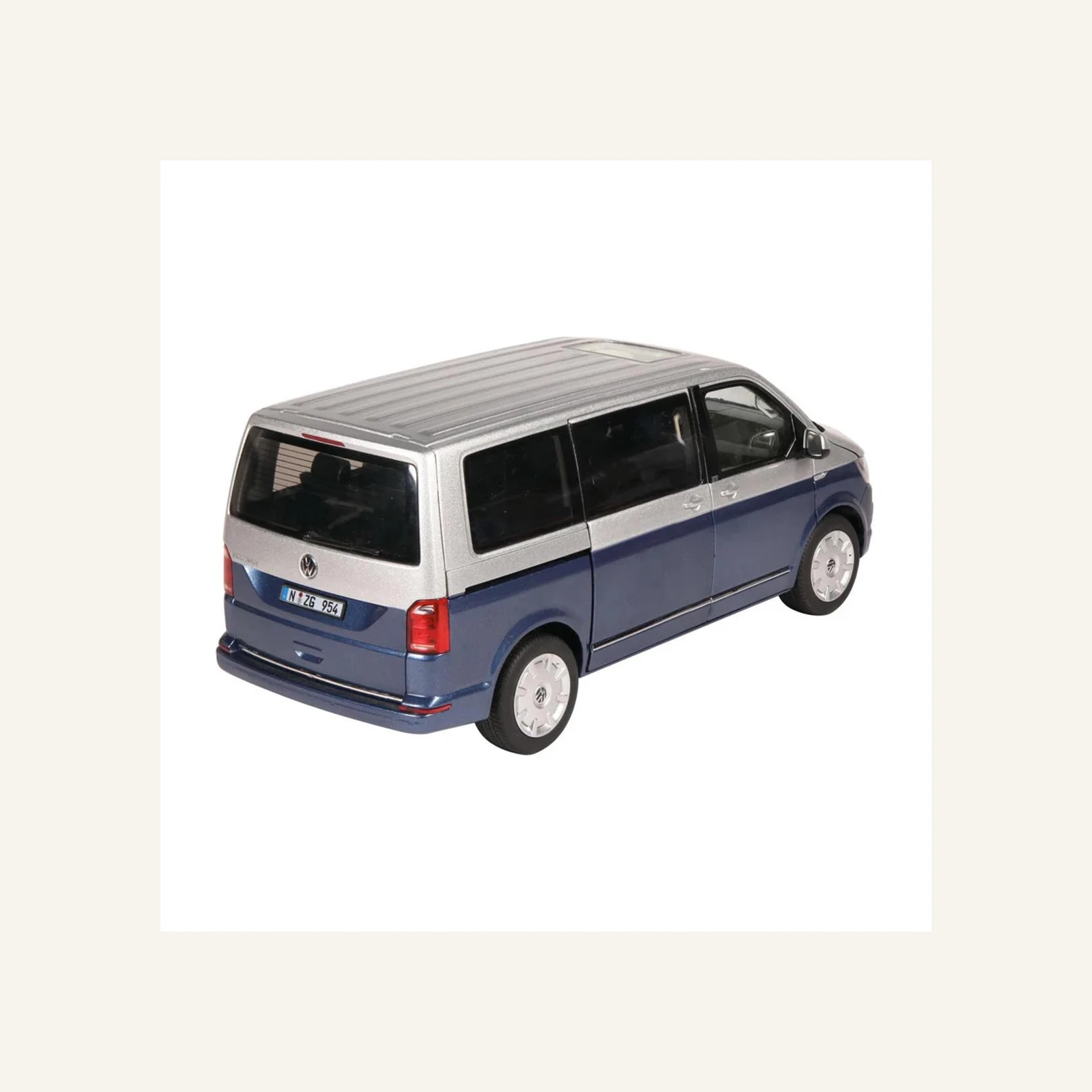 NZG 0954.1/20 1/18 Ölçek, VW T 6.1 Multivan, Mavi/Gümüş
