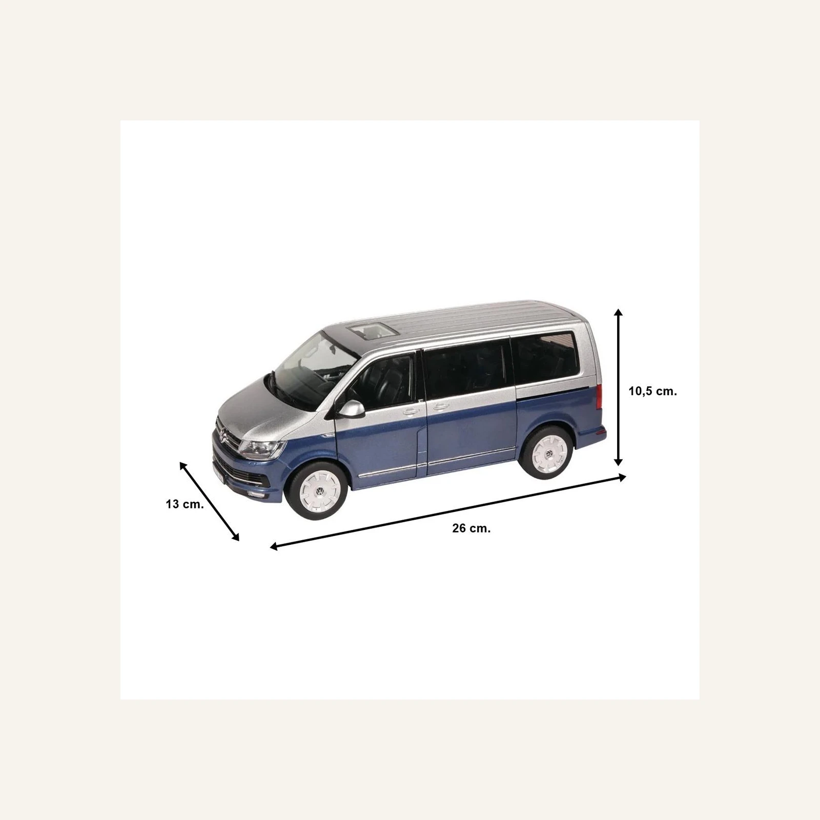 NZG 0954.1/20 1/18 Ölçek, VW T 6.1 Multivan, Mavi/Gümüş