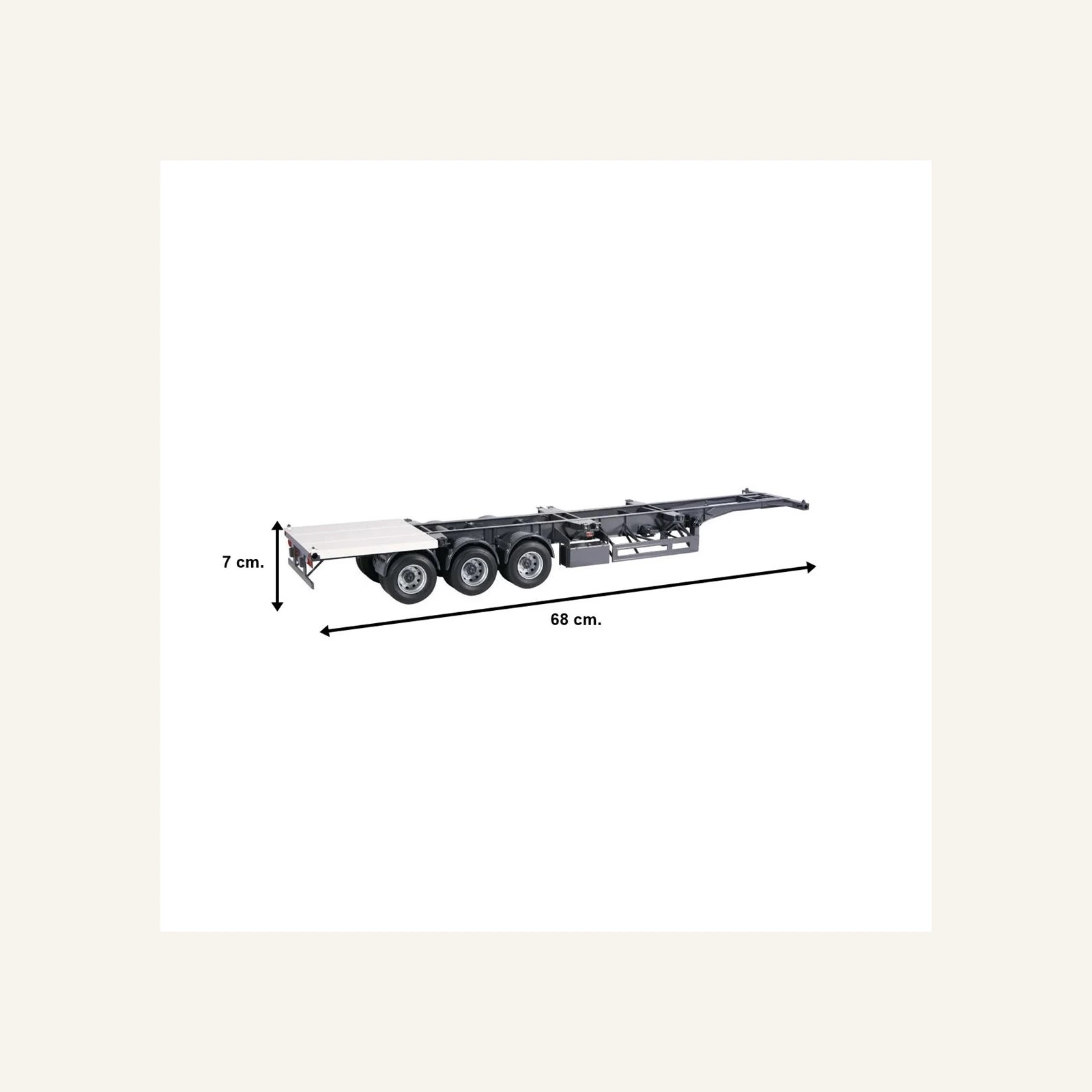 NZG 977.1 1/18 Ölçek, 40 ft Konteyner Taşıma Dorsesi