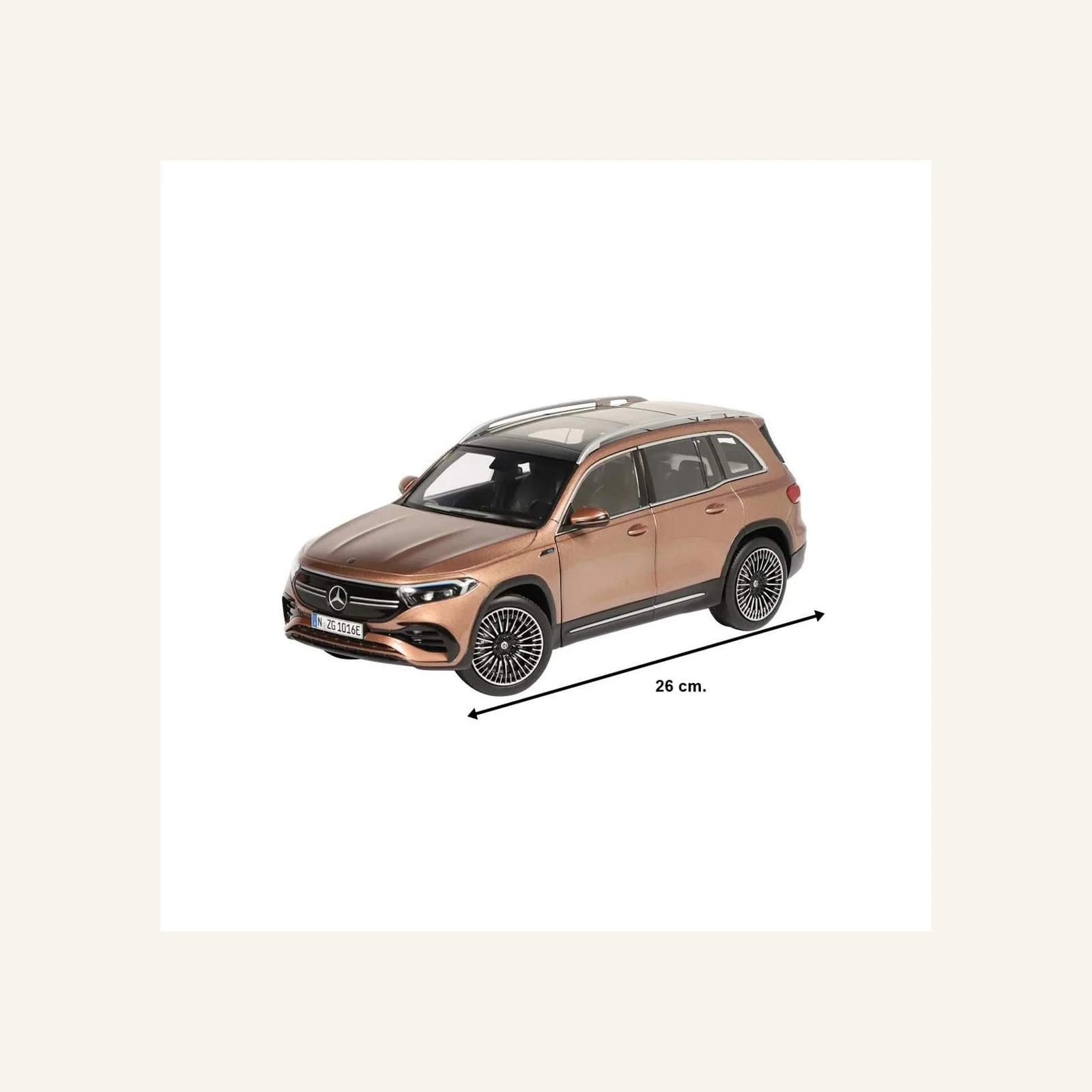 NZG 1016/61 1/18 Ölçek, Mercedes-Benz EQB, X243 Araba, Metalik Gül Kırmızısı
