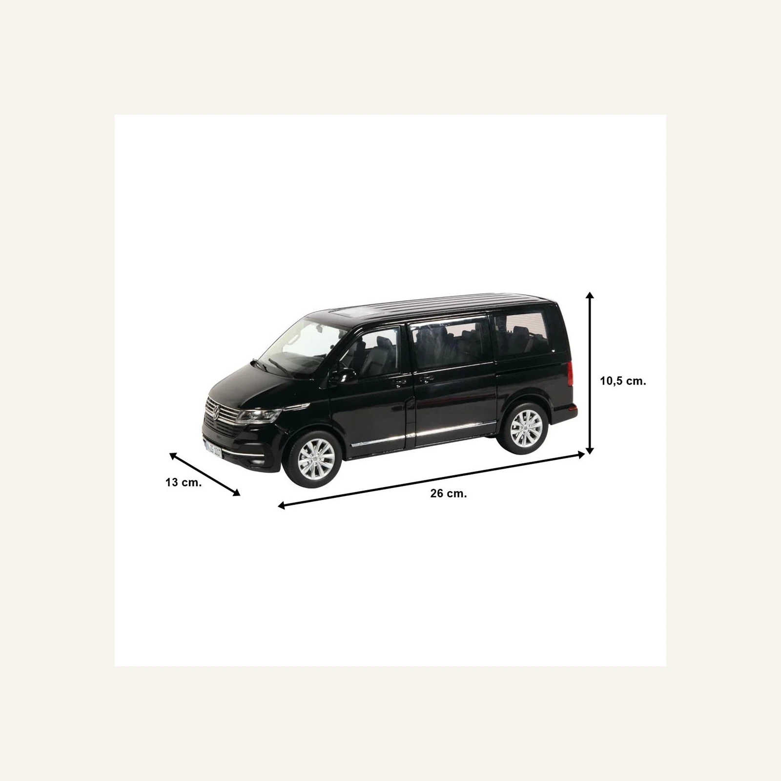 NZG 1017/50 1/18 Ölçek, VW T 6.1 Multivan Highline Minibüs, Siyah