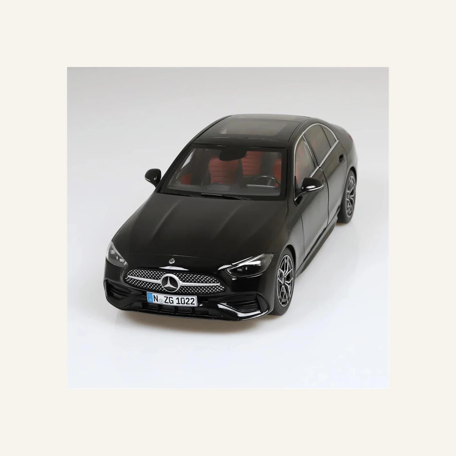 NZG 1022/50 1/18 Ölçek, Mercedes-Benz C-Class Araba, Siyah