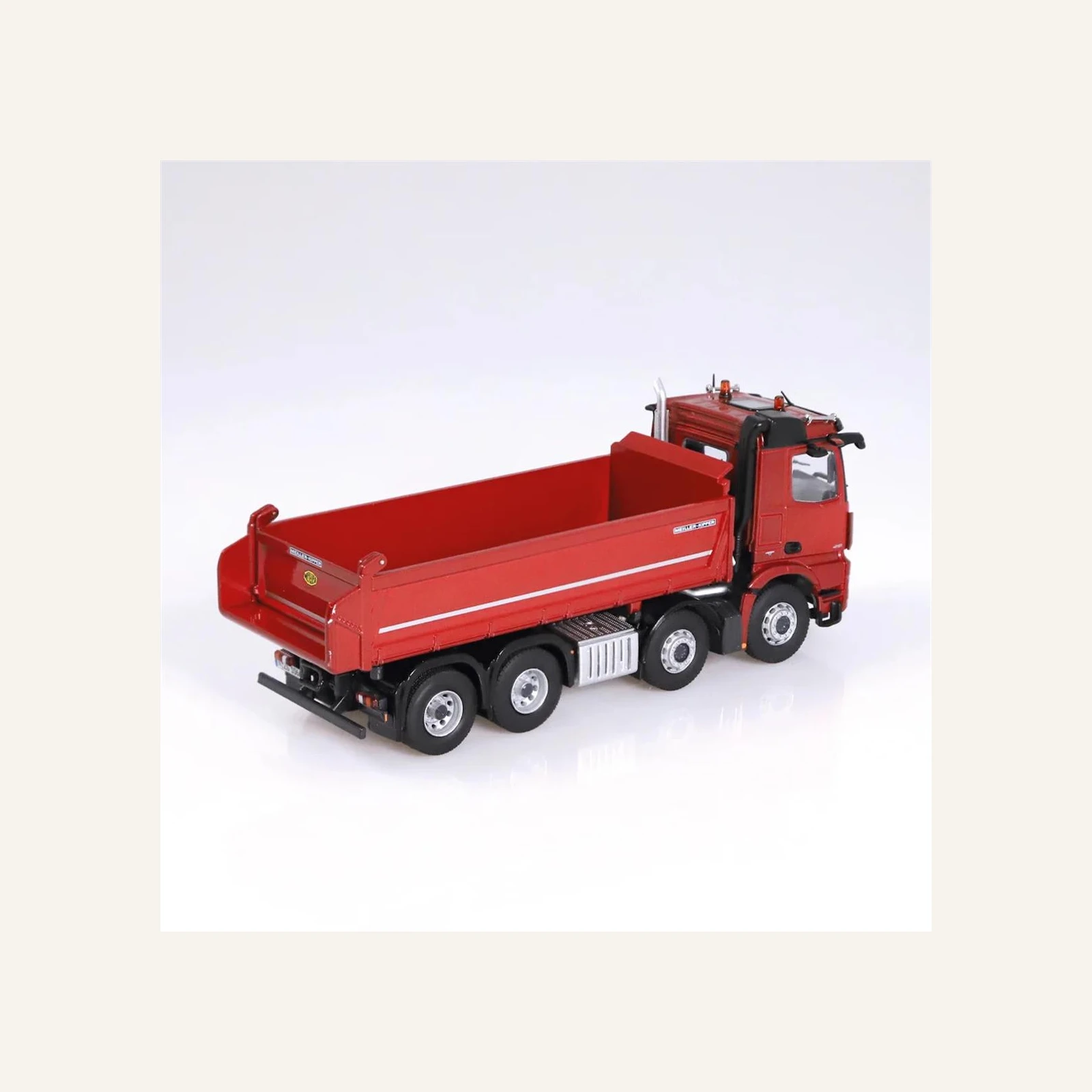 NZG 1066/10 1/50 Ölçek, Mercedes-Benz Arocs 8x4 Meiller Damperli Kamyon, Kırmızı