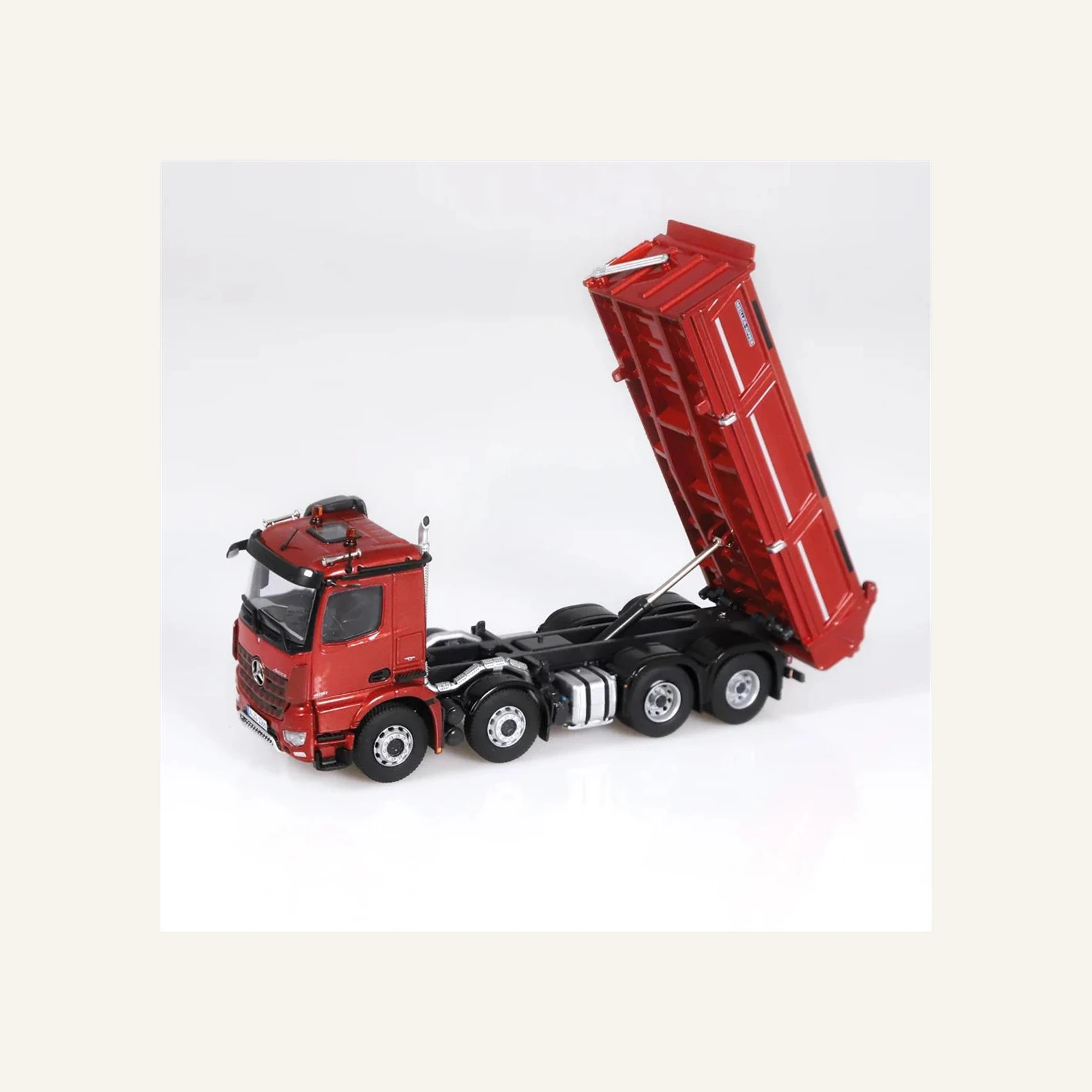 NZG 1066/10 1/50 Ölçek, Mercedes-Benz Arocs 8x4 Meiller Damperli Kamyon, Kırmızı