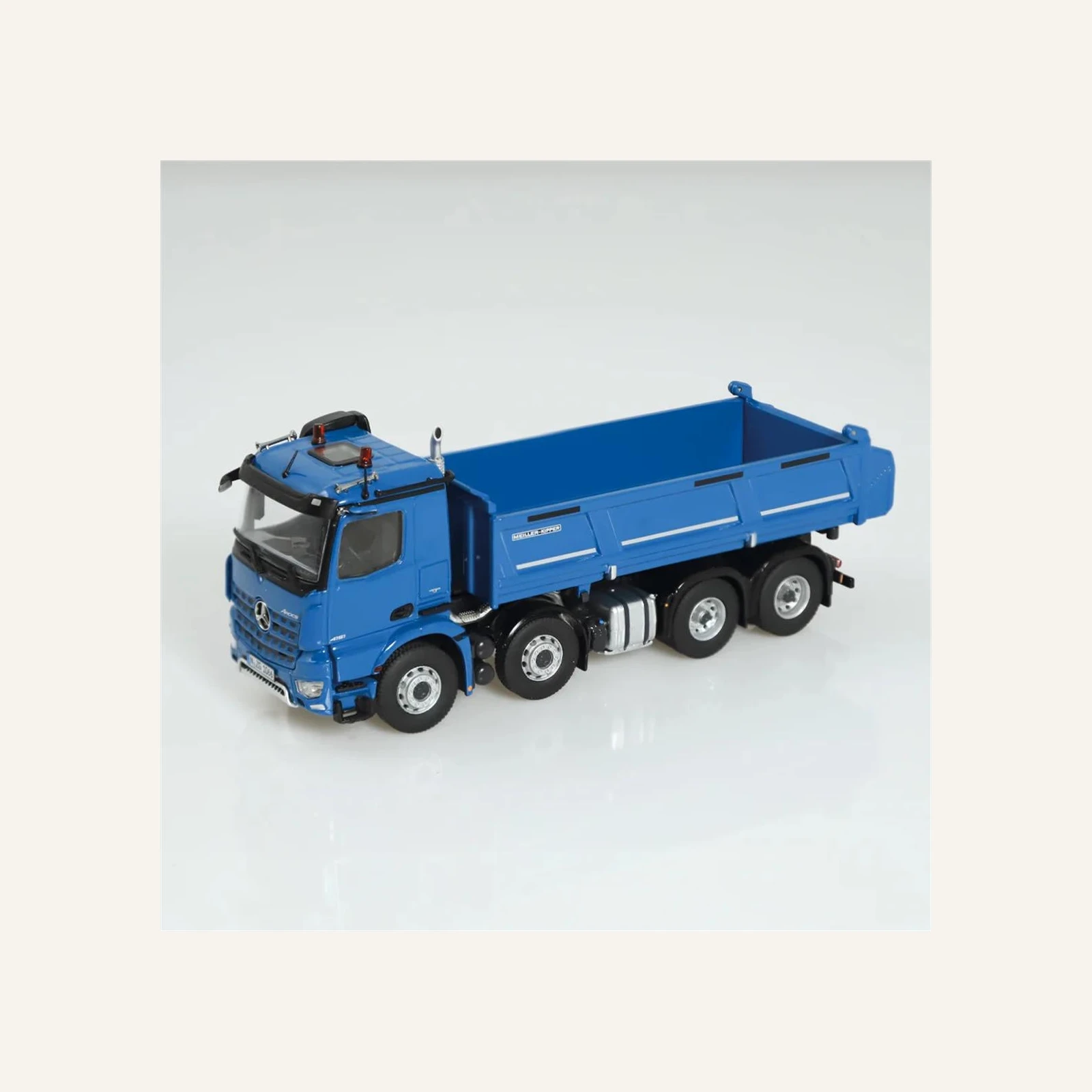 NZG 1066/20 1/50 Ölçek, Mercedes-Benz Arocs 8x4 Meiller Damperli Kamyon, Mavi