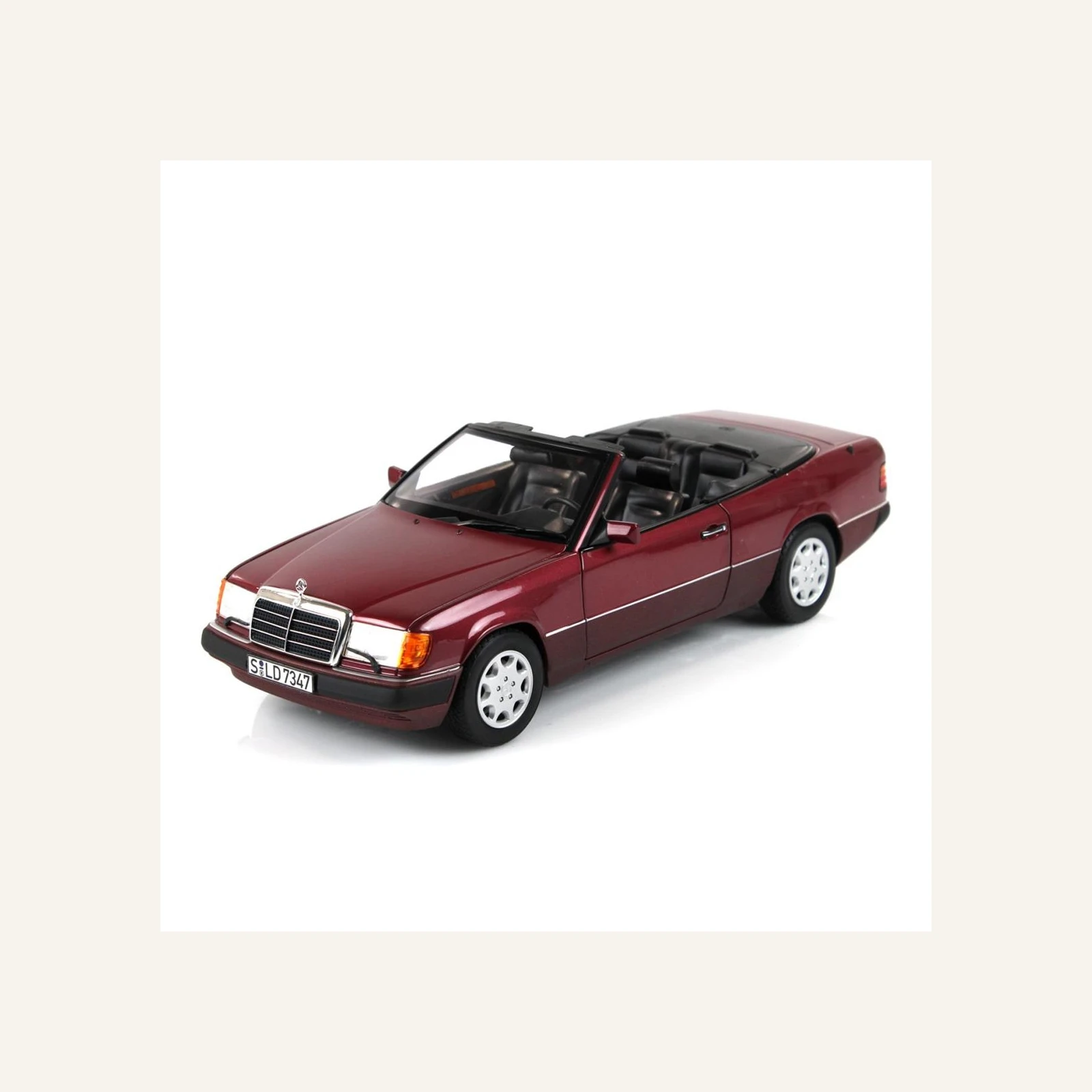 Norev B66040616 1/18 Ölçek, Mercedes Benz 300CE 24 Cabriolet 1992, Almand.Metallic