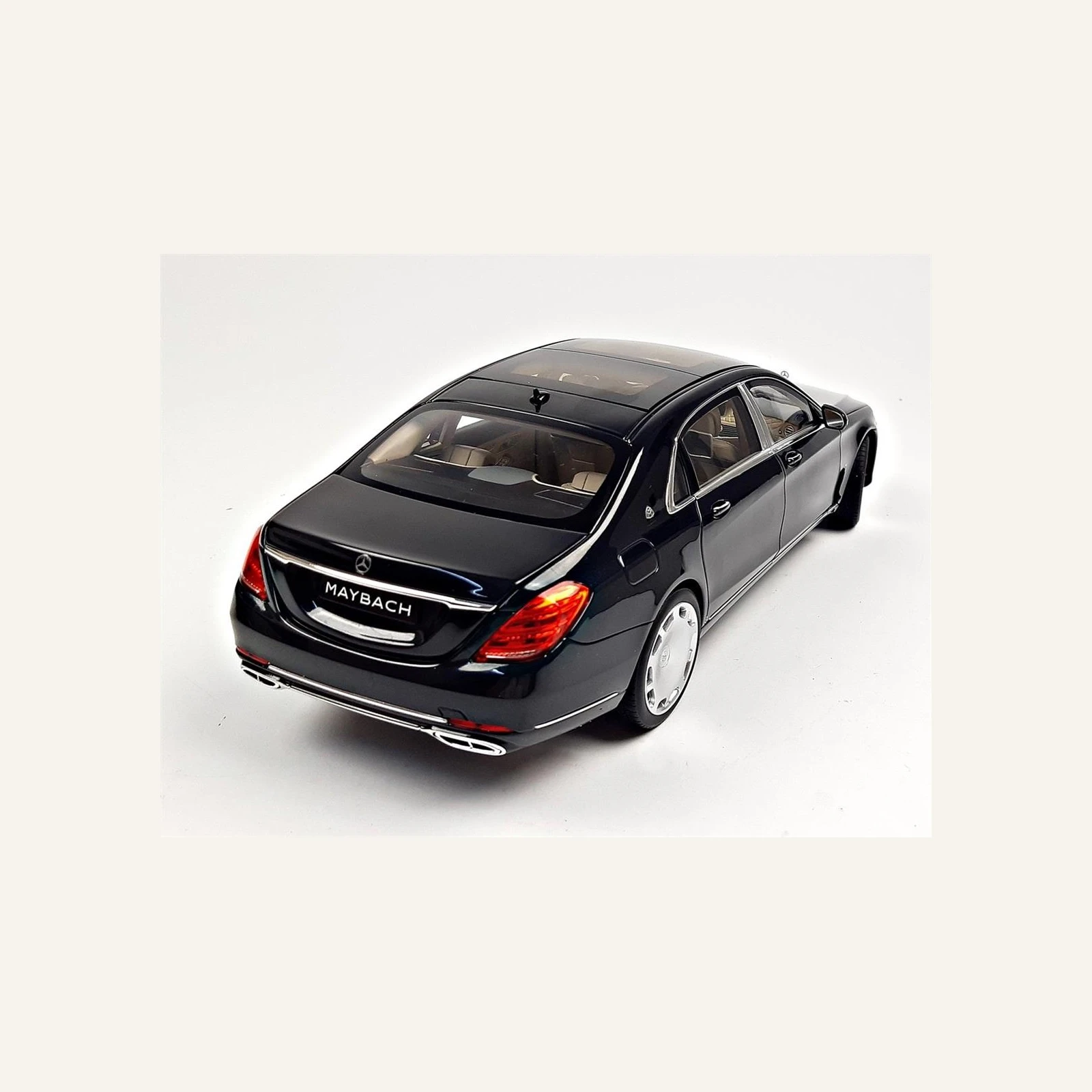 Norev B66960616 1/18 Ölçek, Mercedes Benz S Class S650 Cabriolet Maybach (X222) 2020, Magnetite Black