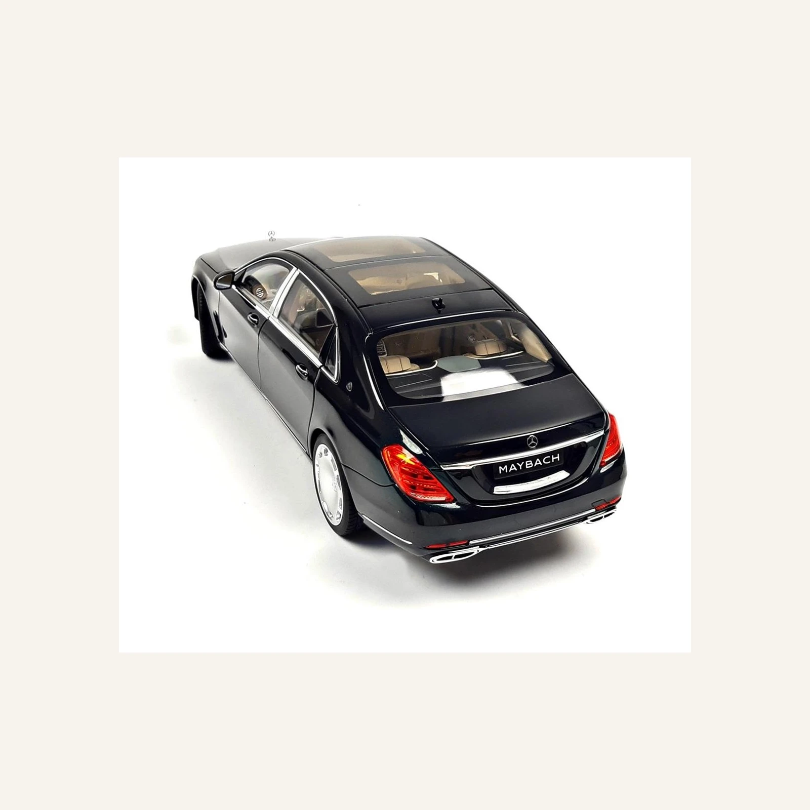 Norev B66960616 1/18 Ölçek, Mercedes Benz S Class S650 Cabriolet Maybach (X222) 2020, Magnetite Black