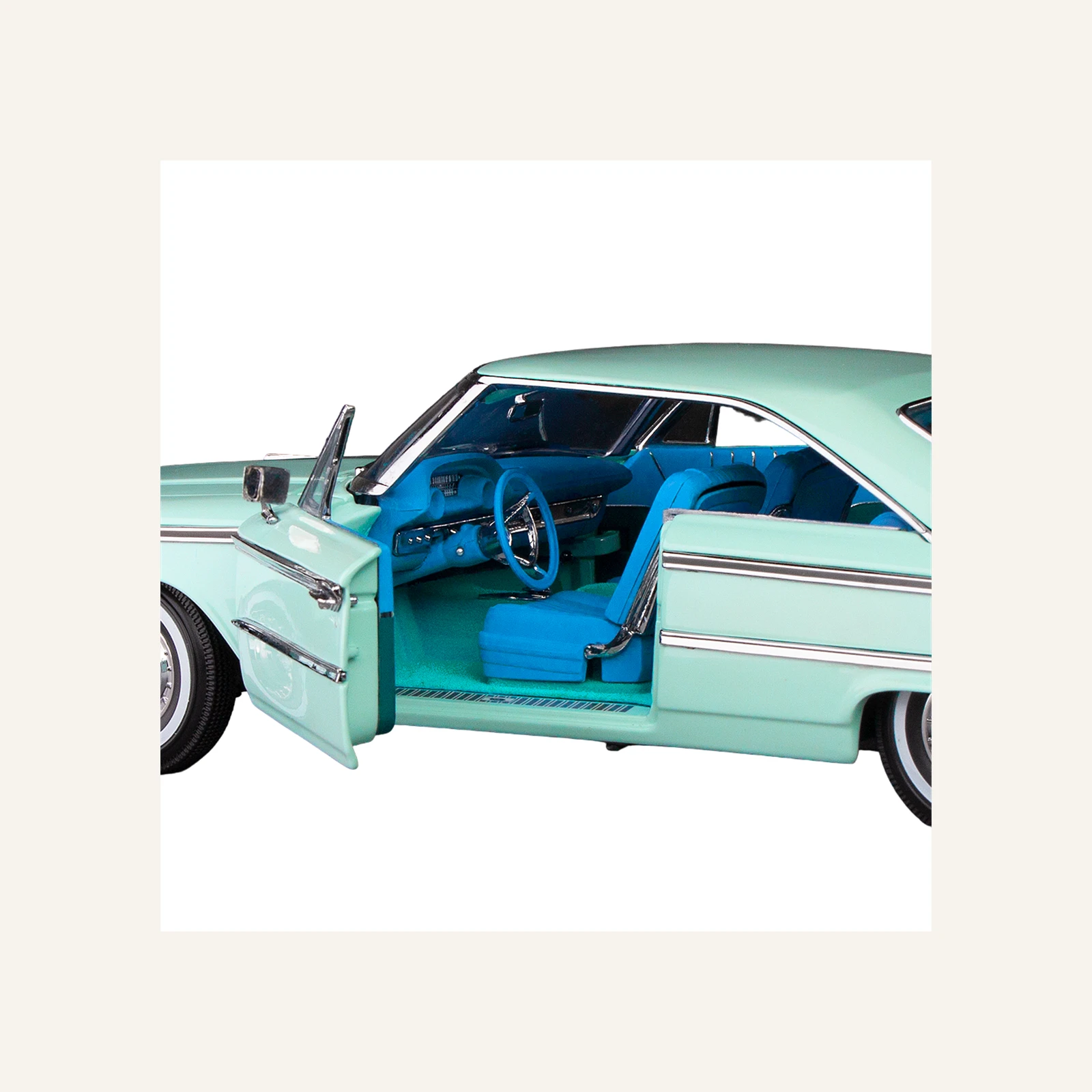 Sunstar 1469 1/18 Ölçek, 1963 Ford Galaxie 500/XL Hardtop, Buz Mavisi