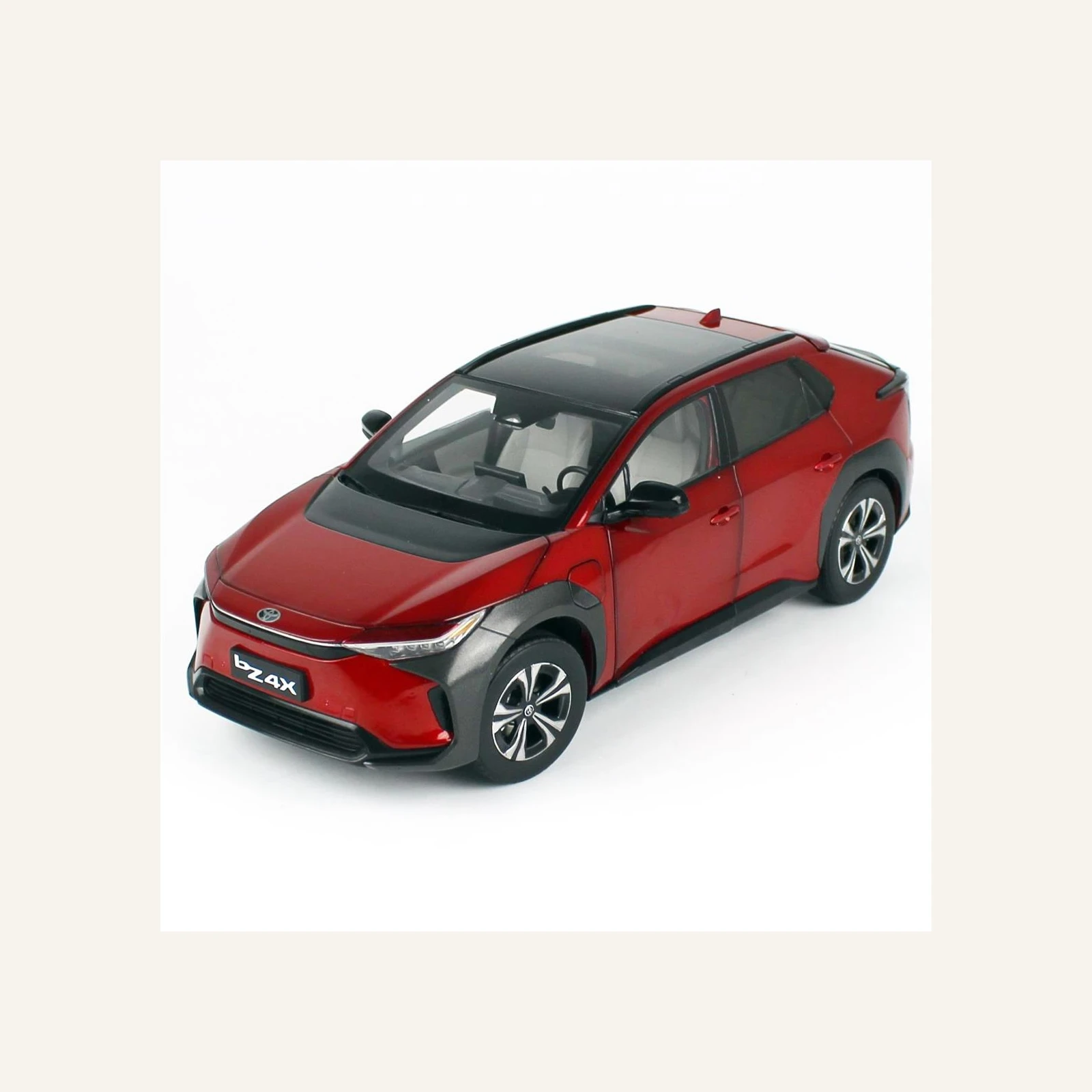 Sunstar 5650 1/18 Ölçek, 2022 Toyota BZ4X 2022, Supersonic Red