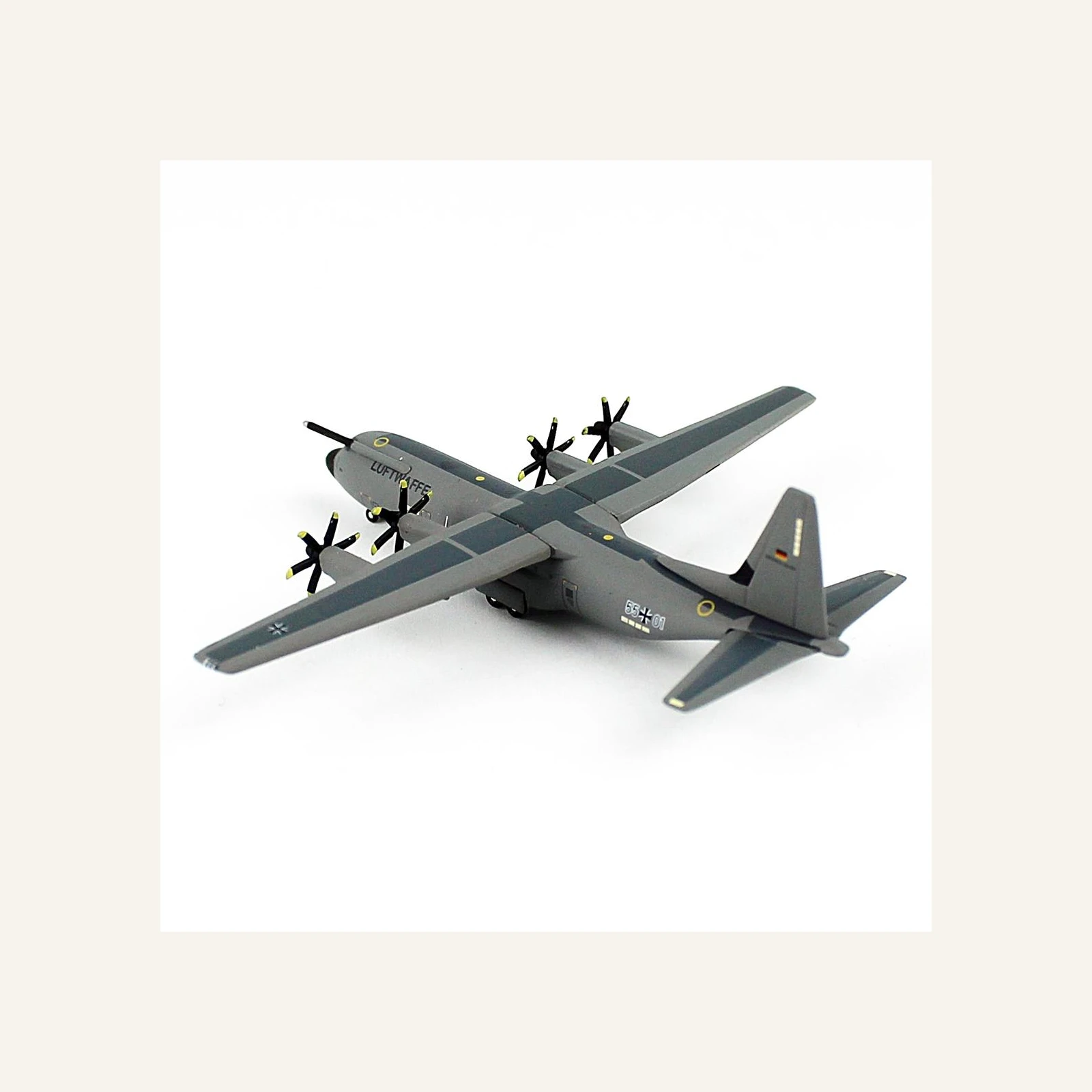 Herpa 537438 1/500 Ölçek, Luftwaffe C-130J-30 Super Hercules, Metal