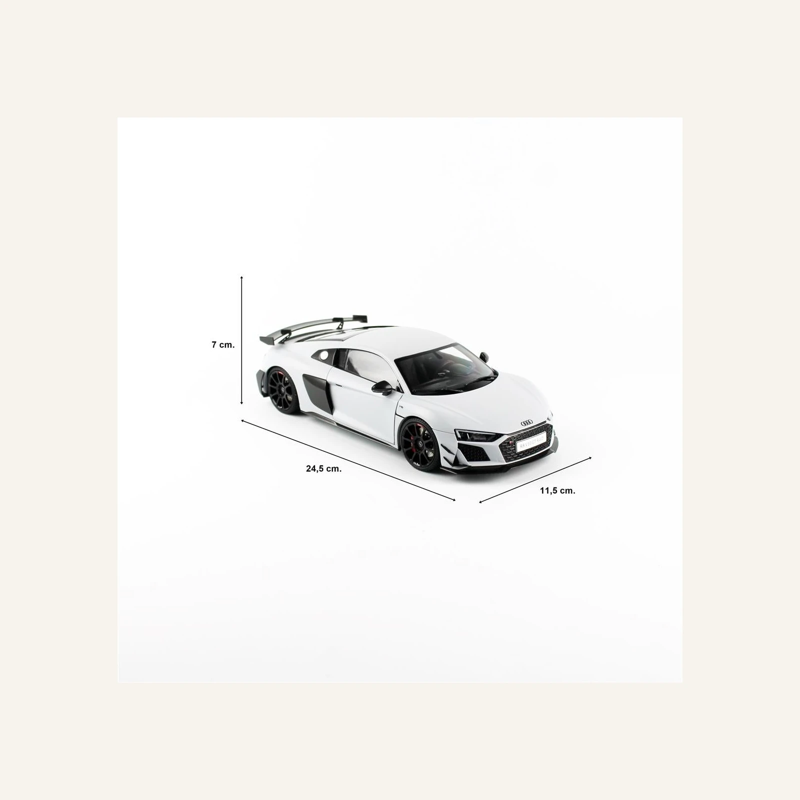 NZG 0356 1/18 Ölçek, Audi R8 2021 Coupe, Metalik Beyaz