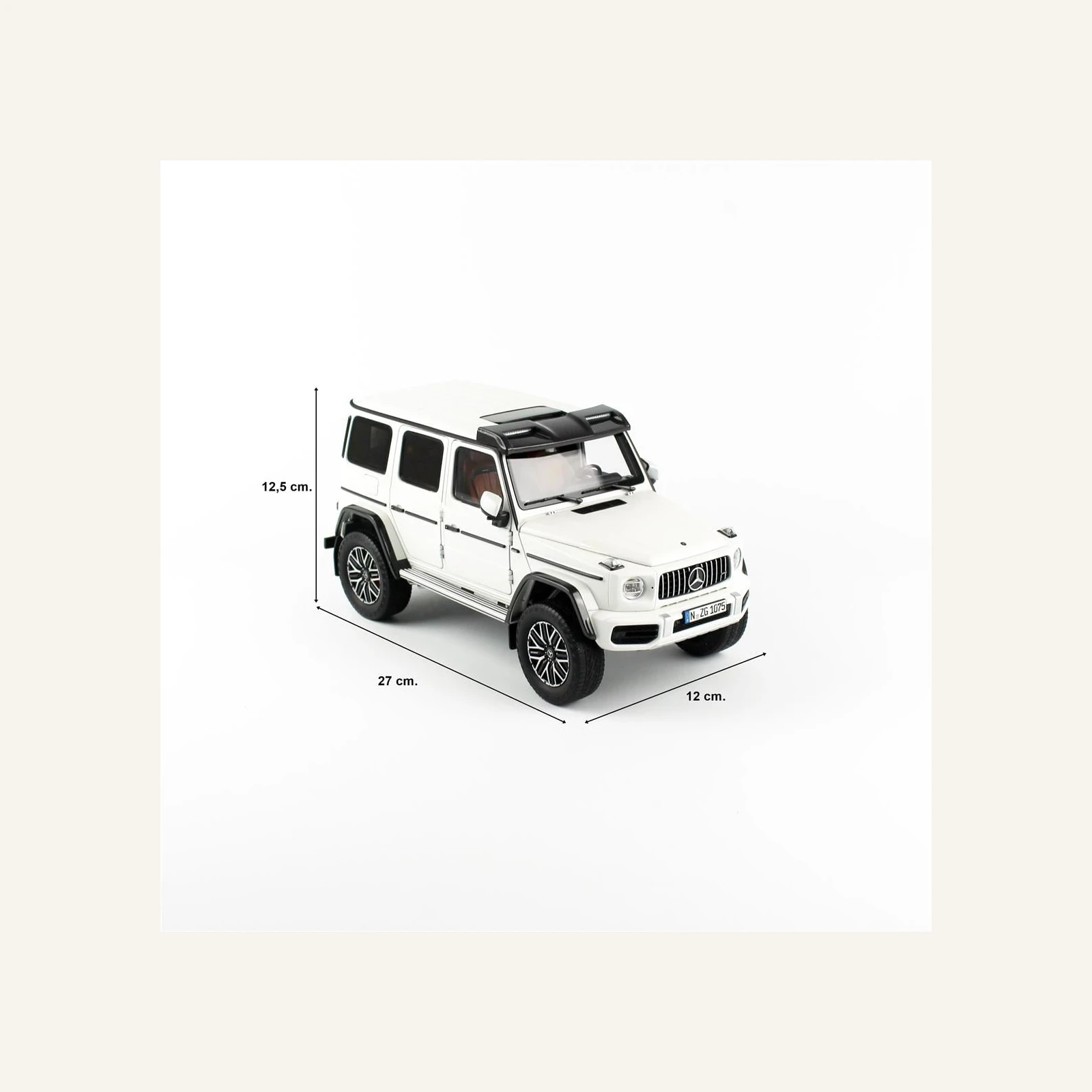 NZG 1075/40 1/18 Ölçek, Mercedes-AMG G 63, Arazi Aracı, Opak Beyaz