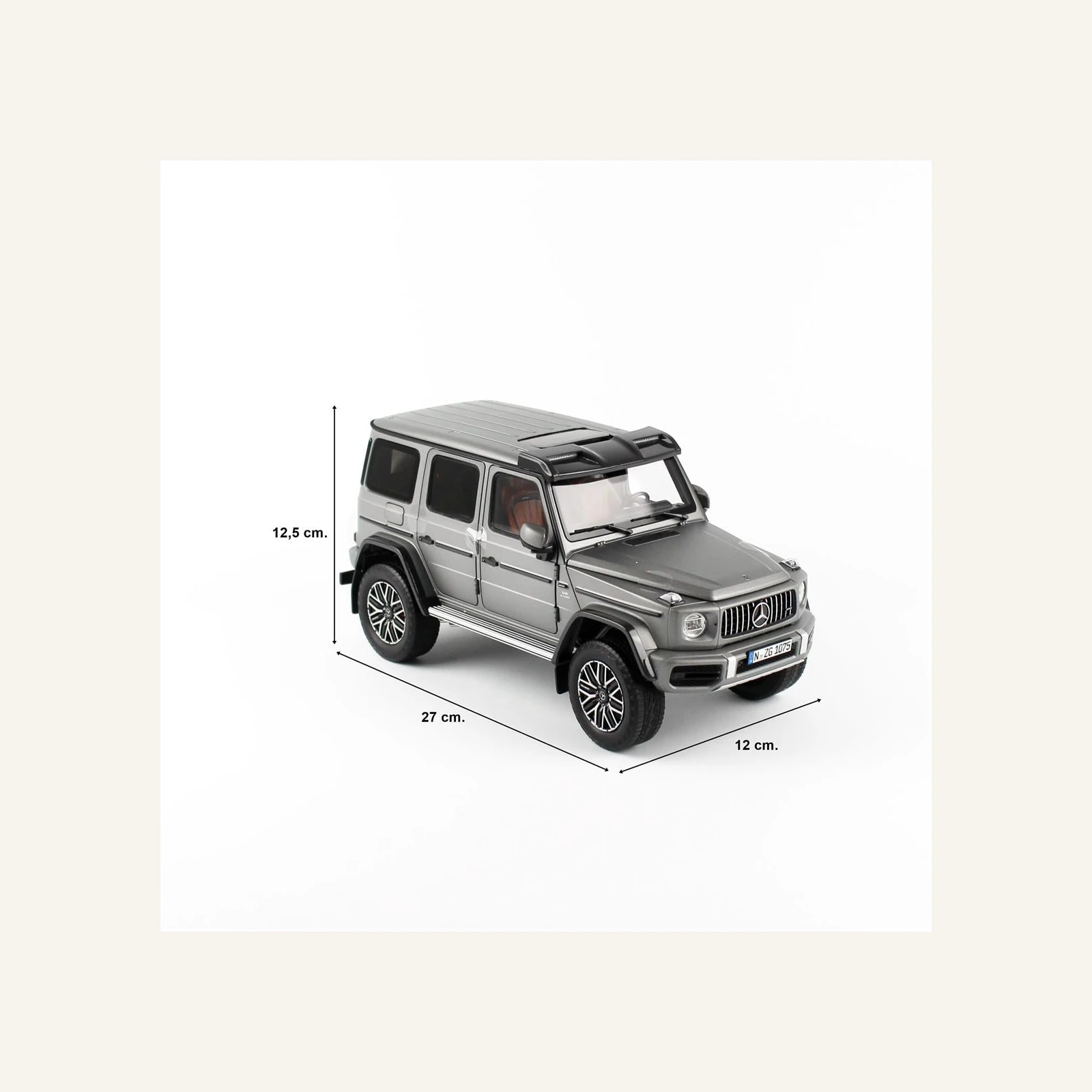 NZG 1075/61 1/18 Ölçek, Mercedes-AMG G 63, Arazi Aracı, Platin Magno