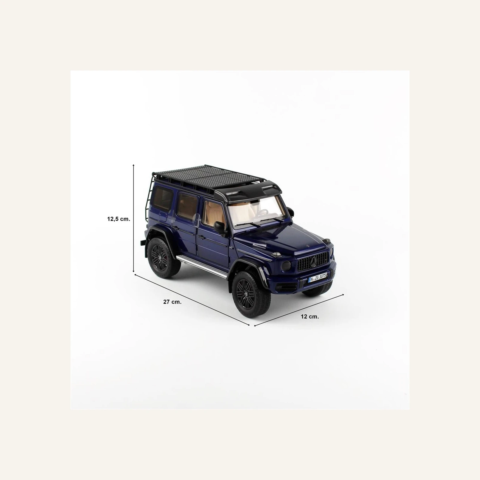 NZG 1075.1/20 1/18 Ölçek, Mercedes-AMG G 63 Arazi Aracı, Mistik Mavi