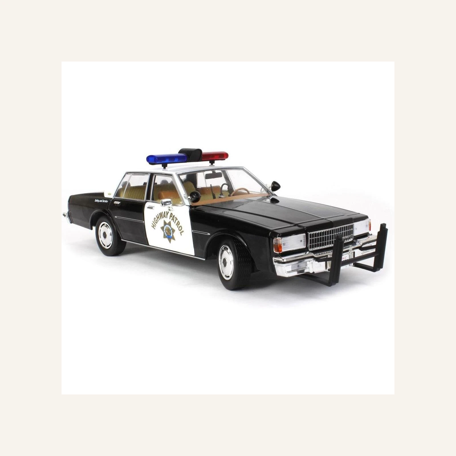 Greenlight 19108 1/18 Ölçek, 1989 Chevrolet Caprice Police Black and White