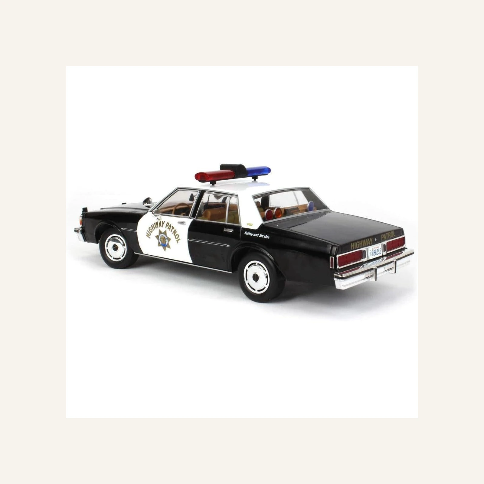 Greenlight 19108 1/18 Ölçek, 1989 Chevrolet Caprice Police Black and White