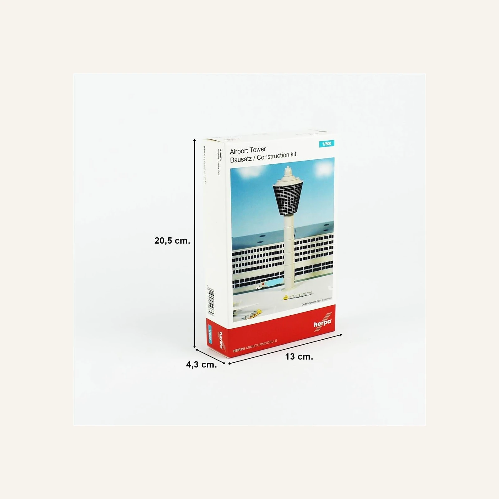 Herpa 519670 1/500 Ölçek, Uçuş Kulesi Seti, 28 parça, 41 mm. Çap, 137 mm Yükseklik