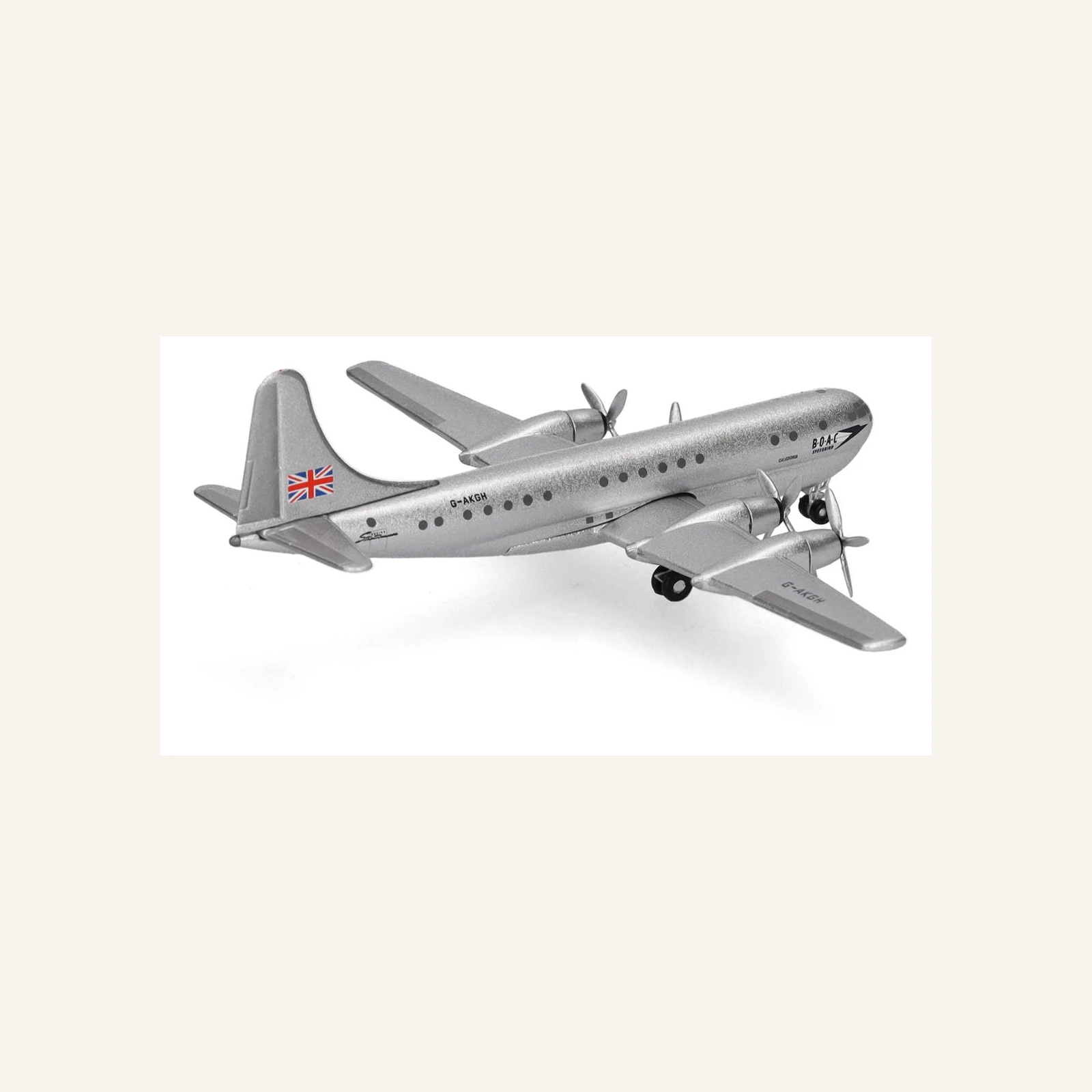 Herpa 538008 1/500 Ölçek, Boeing B377 BOAC, (G-AKGH Caledonia) Metal