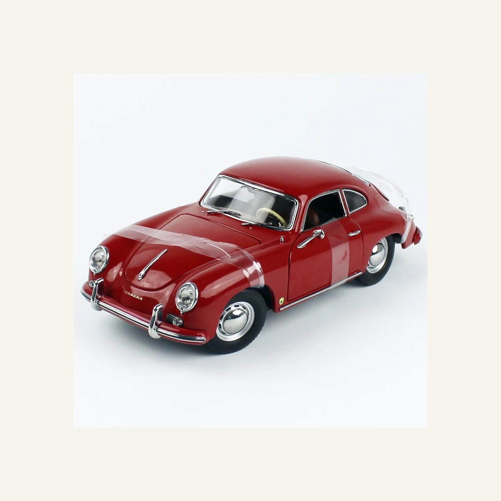 Sunstar 1350 1/18 Ölçek, 1957 Porsche 356A 1500 GS Carrera GT, Polyantha Kırmızı