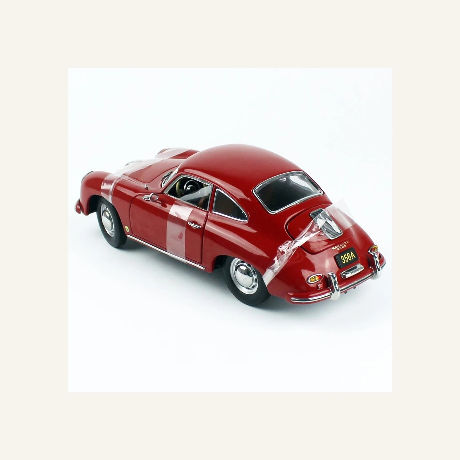 Sunstar 1350 1/18 Ölçek, 1957 Porsche 356A 1500 GS Carrera GT, Polyantha Kırmızı