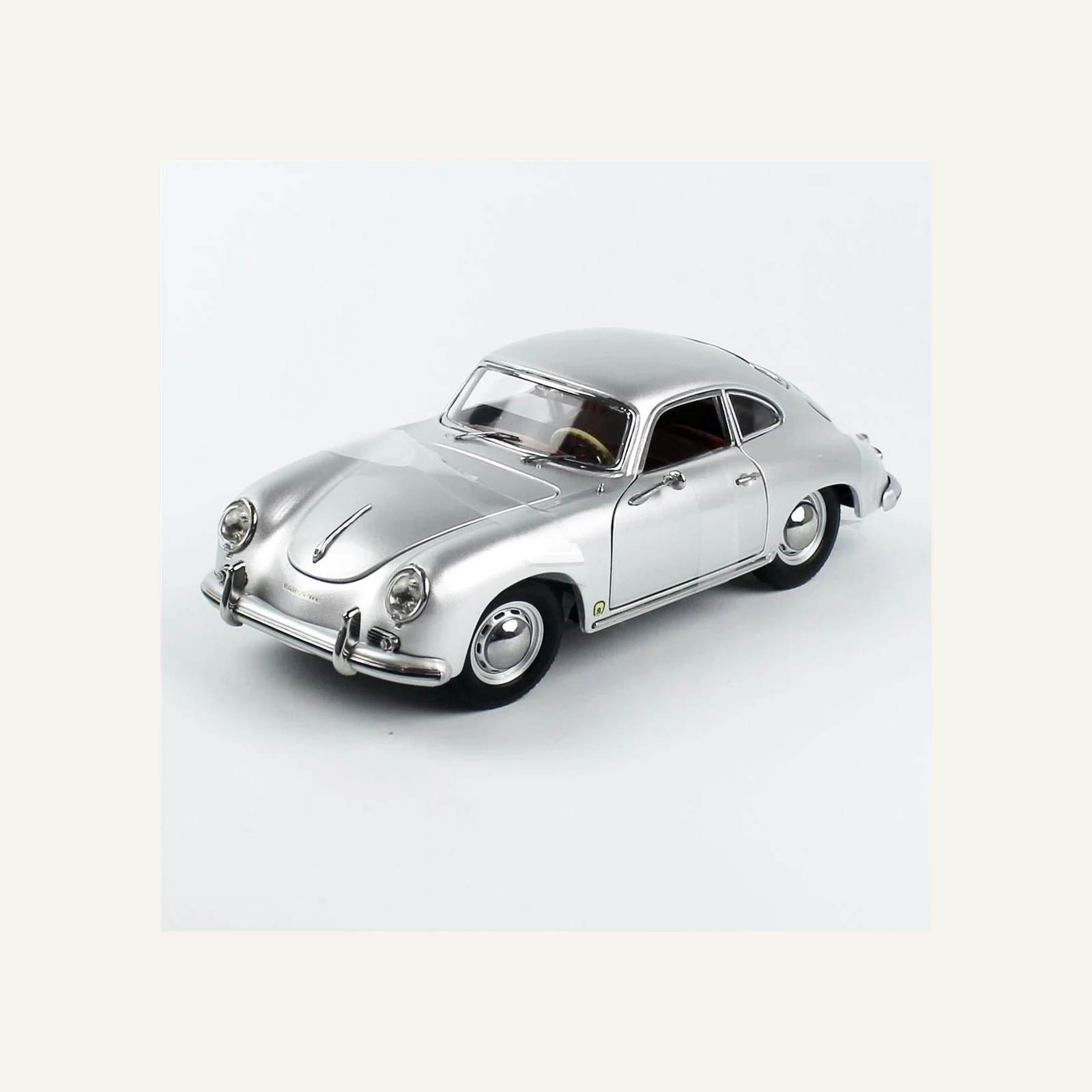 Sunstar 1351 1/18 Ölçek, 1957 Porsche 356A 1500 GS Carrera GT, Gümüş Metalik