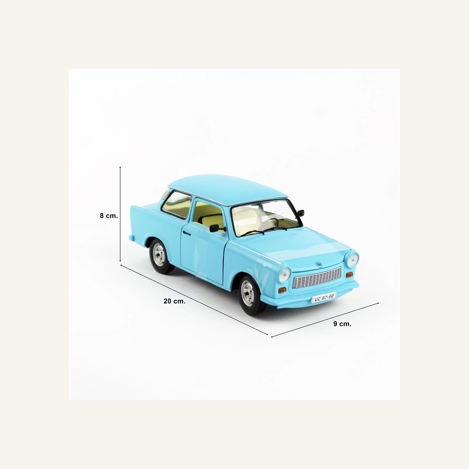 Sunstar 4290 1/18 Ölçek, Trabant 601, Mavi