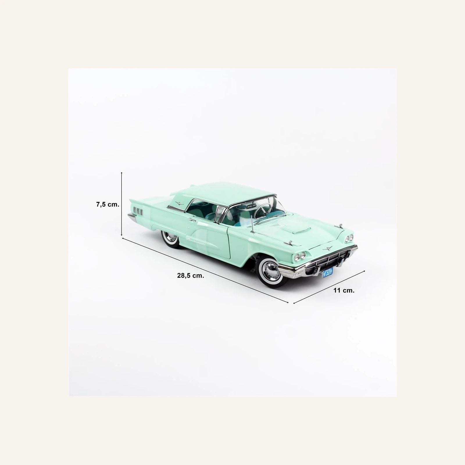 Sunstar 4310 1/18 Ölçek, 1960 Ford Thunderbird, Hard Top