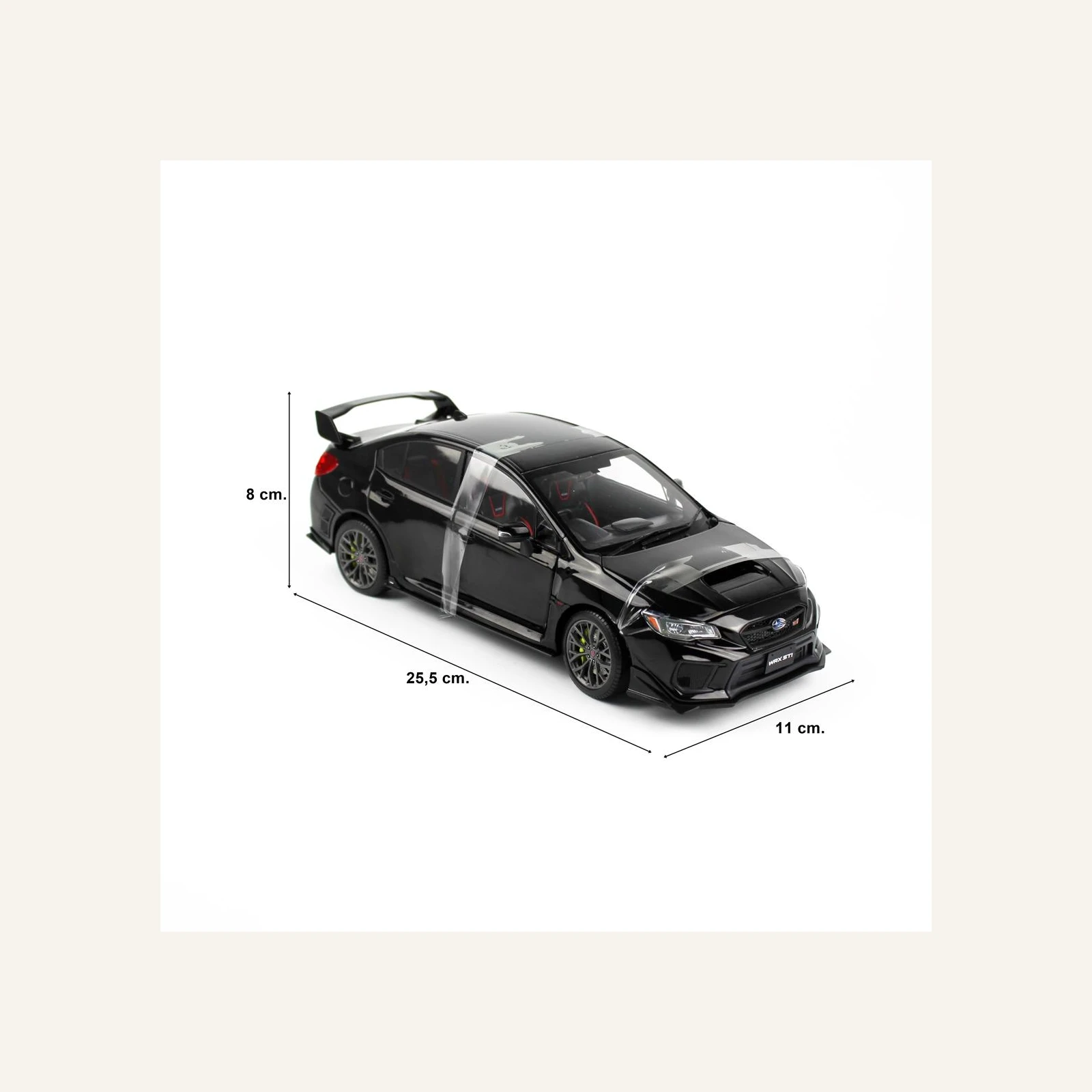 Sunstar 5557 1/18 Ölçek, Subaru WRX STI 2018 Customised Version, Siyah