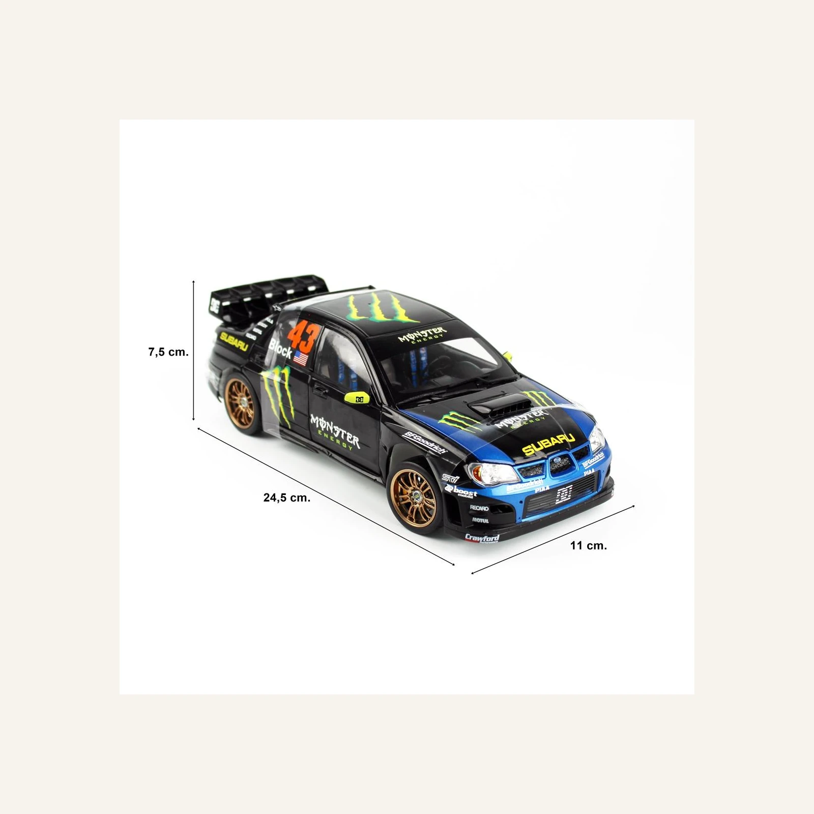 Sunstar 5582R 1/18 Ölçek, Subaru Impreza WRC06, Ken Block Gymkhana 2008