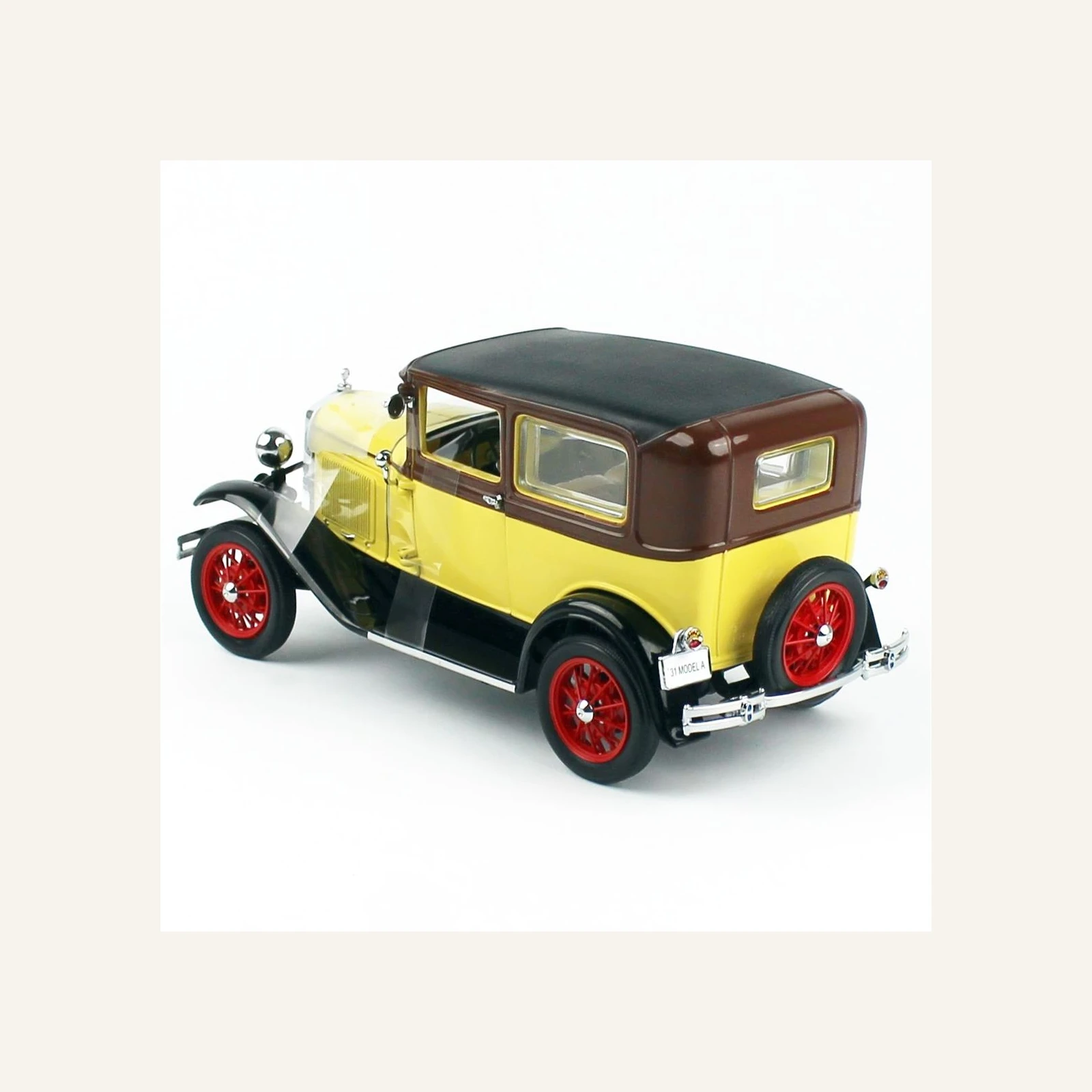 Sunstar 6191 1/18 Ölçek, 1931 Ford Model A Tudor, Kahverengi/Bej