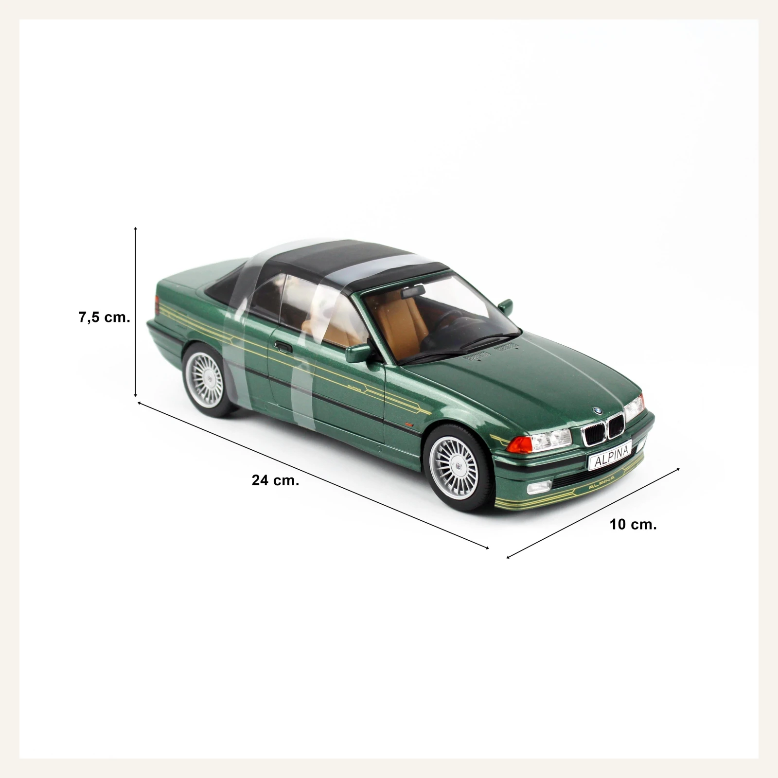 MCG BMW 3 Seri B3 3.2 (E36 Kasa) Alpina Convertible 1995, YEŞİL