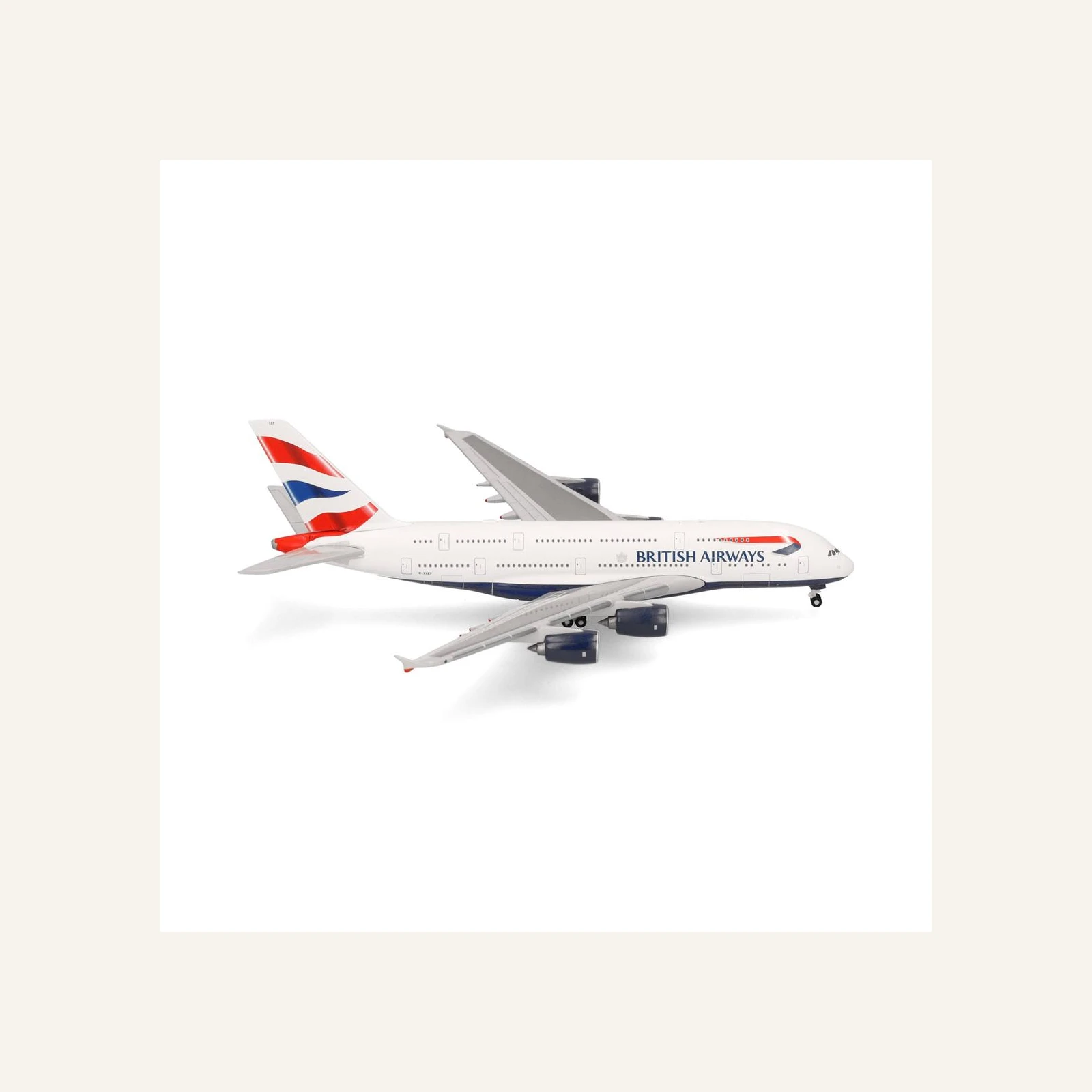 Herpa 524391-003 1/500 Ölçek, İngiltere Hava Yolları  A380 G-XLEF, Metal