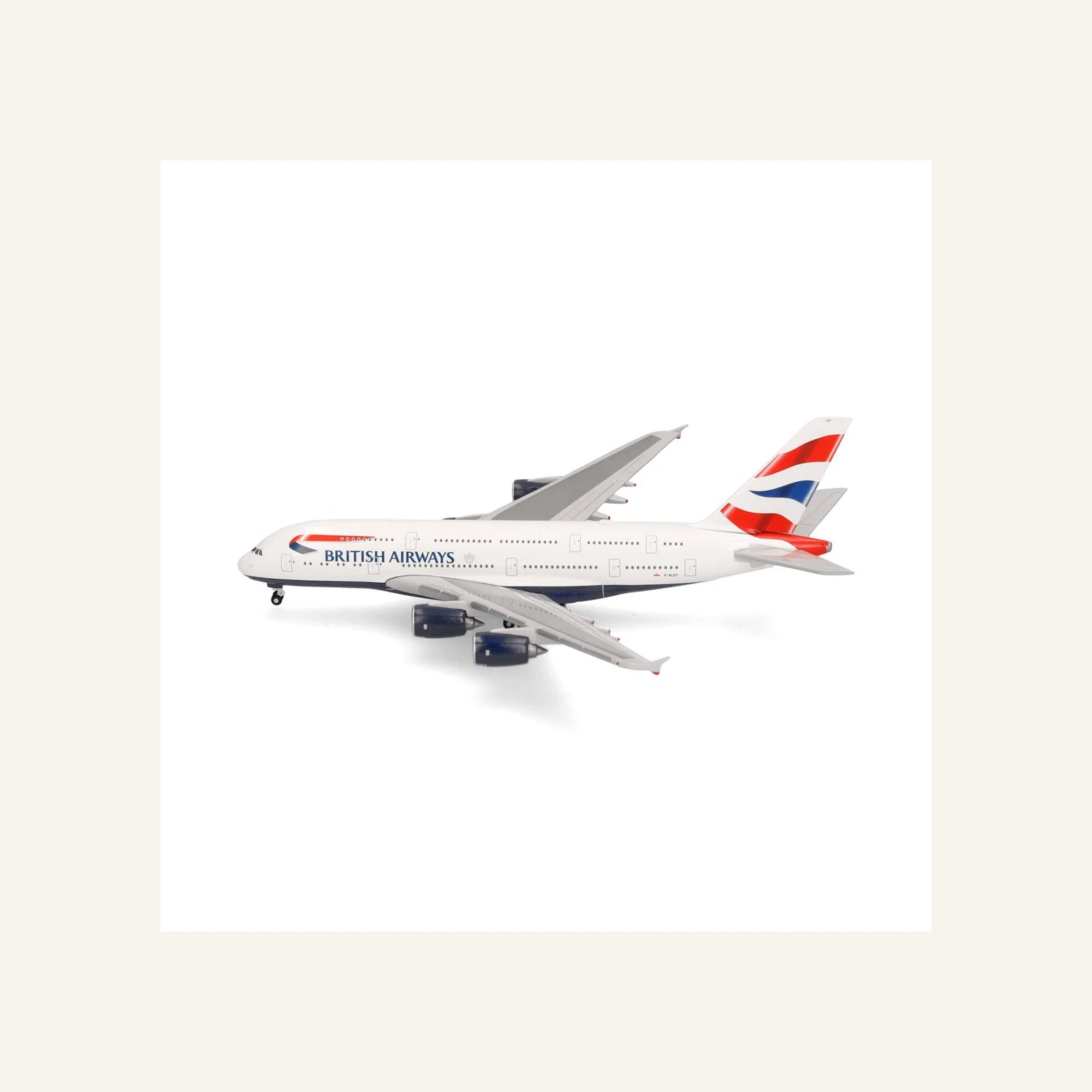 Herpa 524391-003 1/500 Ölçek, İngiltere Hava Yolları  A380 G-XLEF, Metal