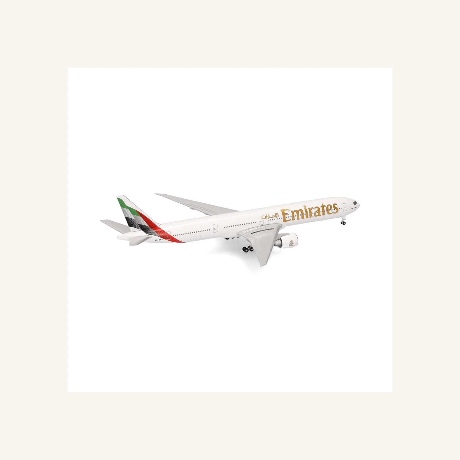 Herpa 537674 1/500 Ölçek, Emirates Boeing 777-300ER, 2023 boyama paternli,  A6-ENV, Metal