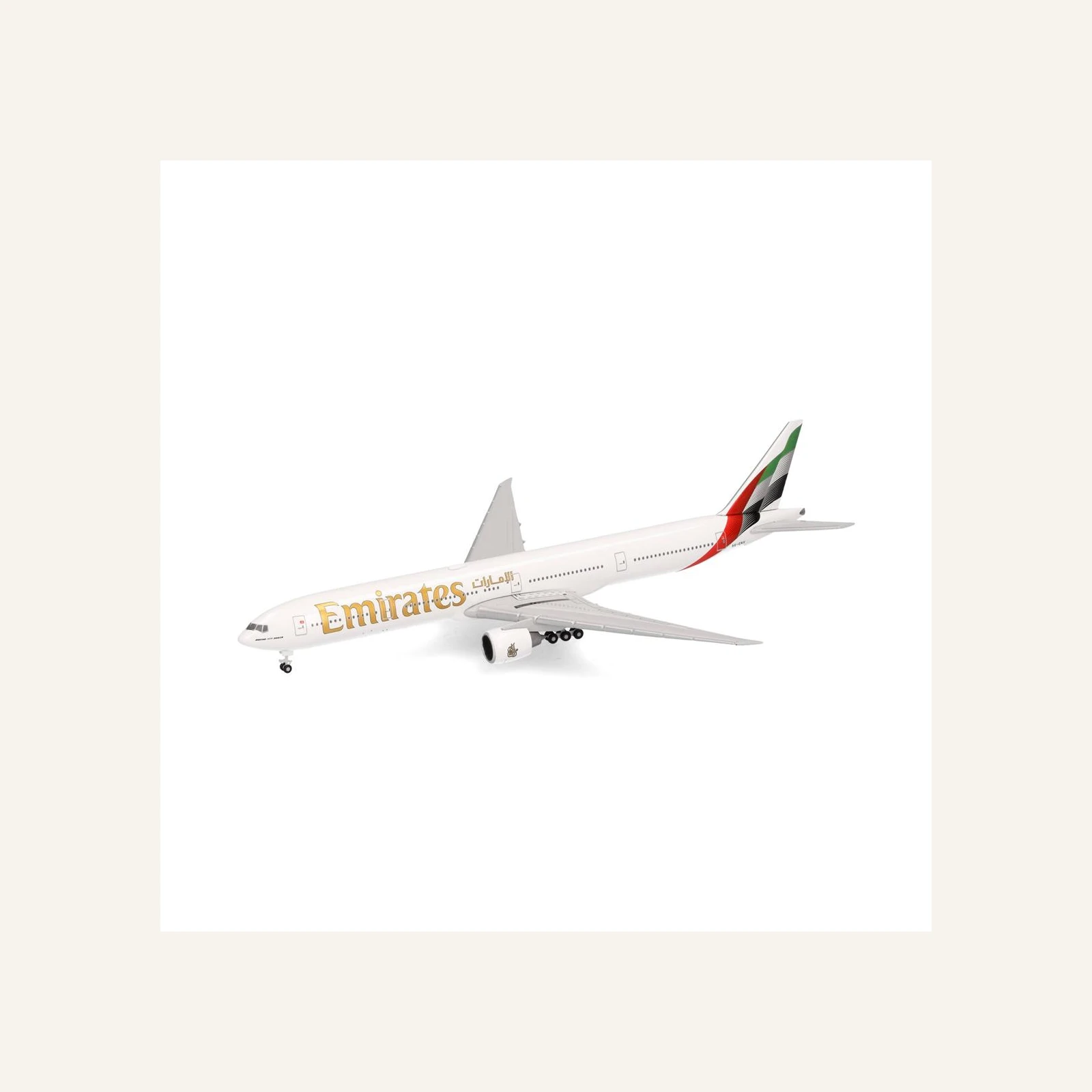 Herpa 537674 1/500 Ölçek, Emirates Boeing 777-300ER, 2023 boyama paternli,  A6-ENV, Metal