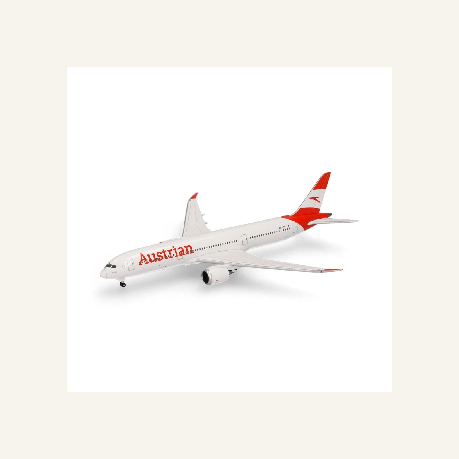 Herpa 537834 1/500 Ölçek, Avusturya Havayolları Boeing 787-9 Dreamliner, Metal