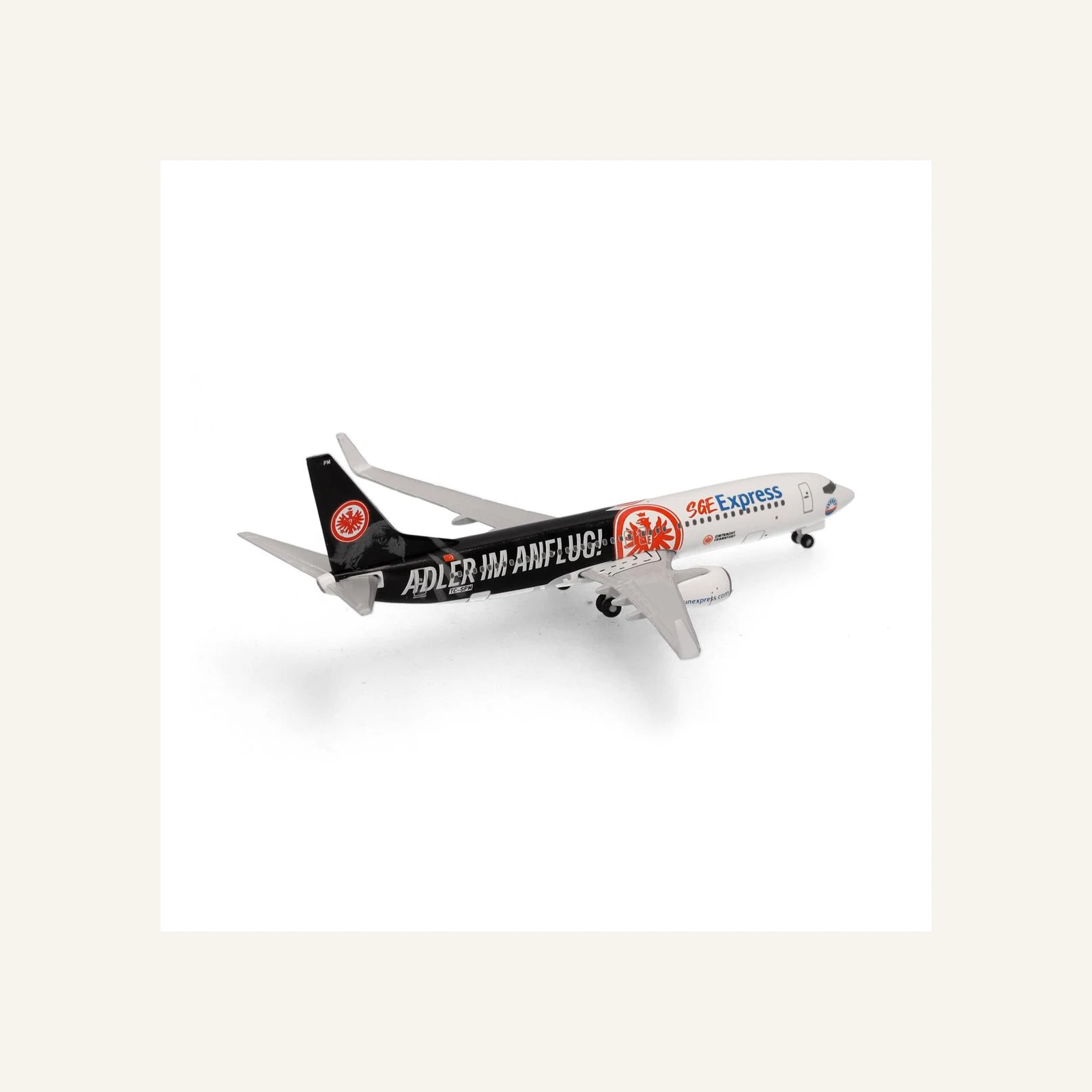 Herpa 538107 1/500 Ölçek, SunExpress Boeing 737-800 Eintracht Frankfurt-SGE Express), Metal
