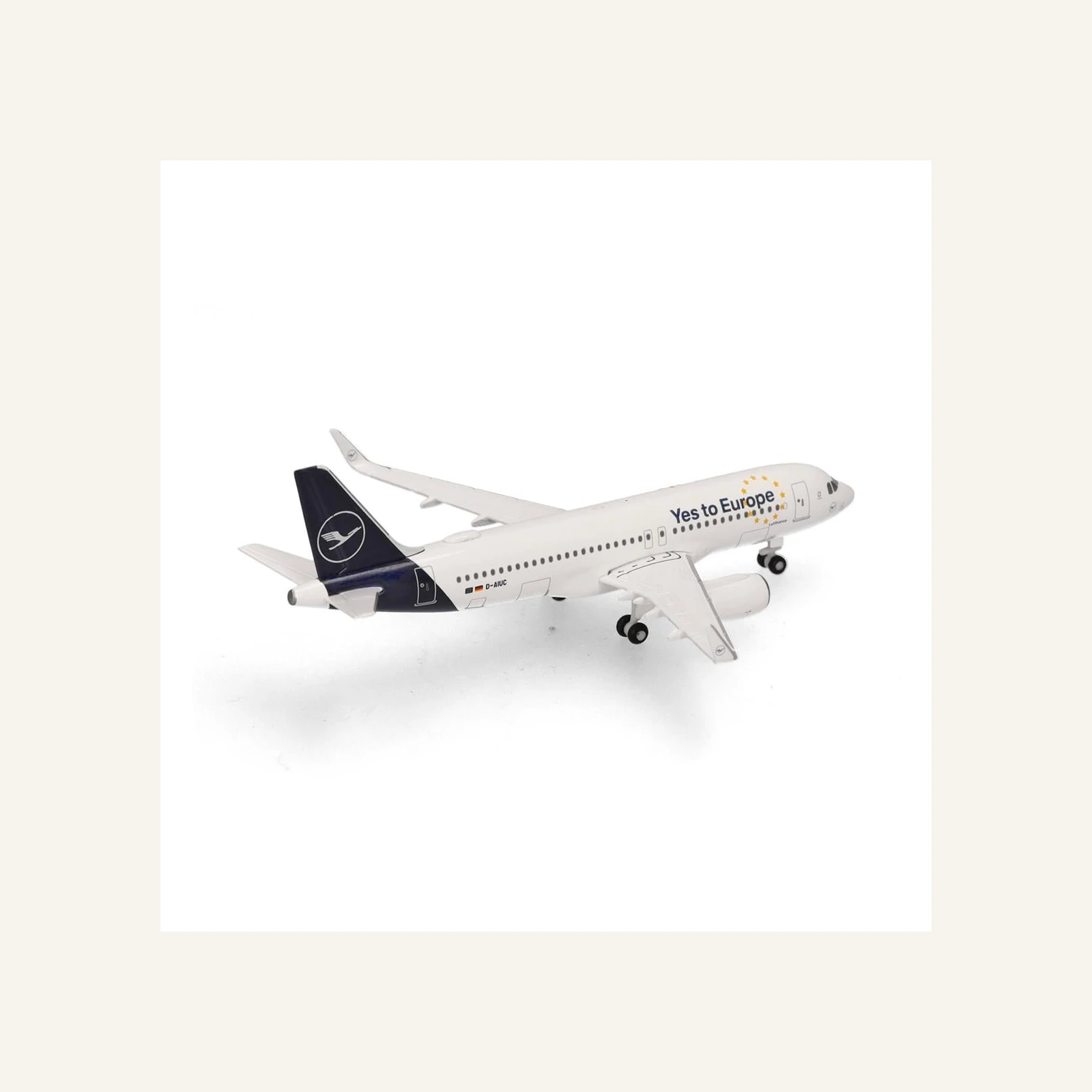 Herpa 538176 1/500 Ölçek, Lufthansa Airbus A320 (Yes to Europe) D-AIUC, Metal