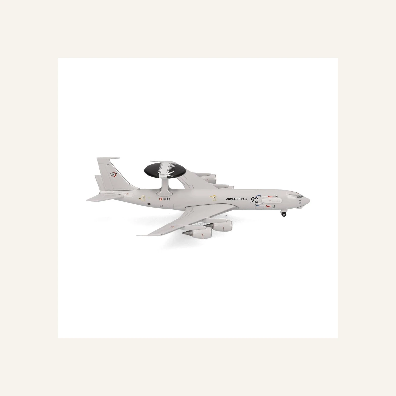 Herpa 538299 1/500 Ölçek, Fransa Hava Kuvvetleri Boeing E-3F Sentry (36th Airborne CCW) Charognard, Metal