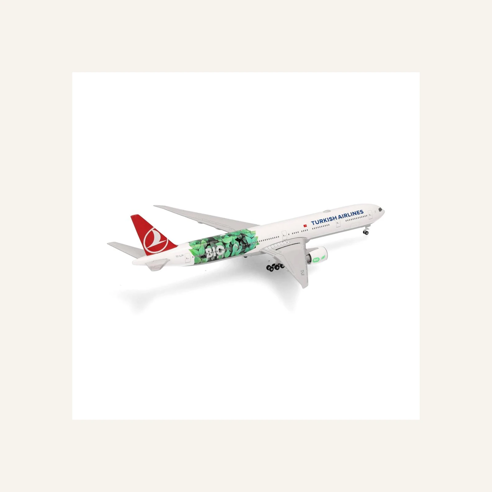 Herpa 538442 1/500 Ölçek, Türk Hava Yolları Boeing 777-300ER (Bio Fuel) TC-LJH, Metal