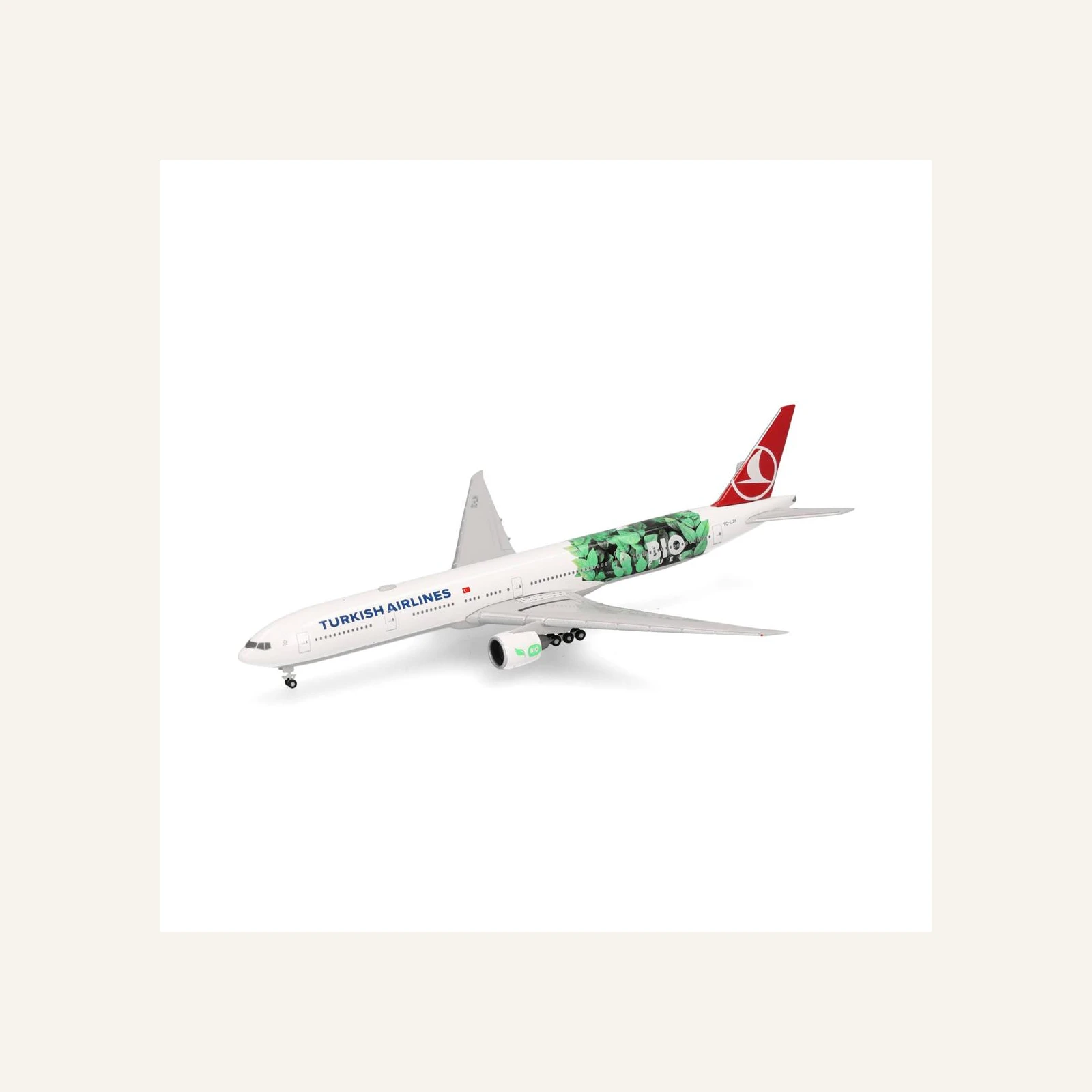 Herpa 538442 1/500 Ölçek, Türk Hava Yolları Boeing 777-300ER (Bio Fuel) TC-LJH, Metal