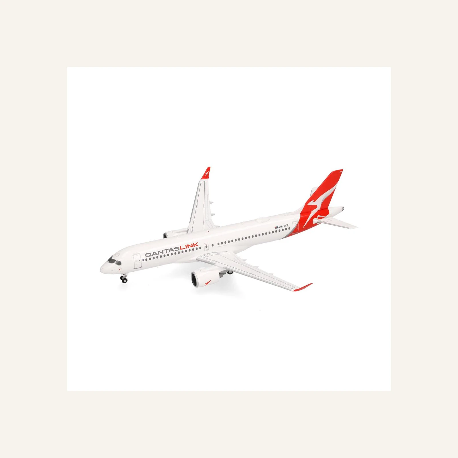 Herpa 573184 1/200 Ölçek, QantasLink Airbus A220-300 (Koala) VH-X4B, Metal